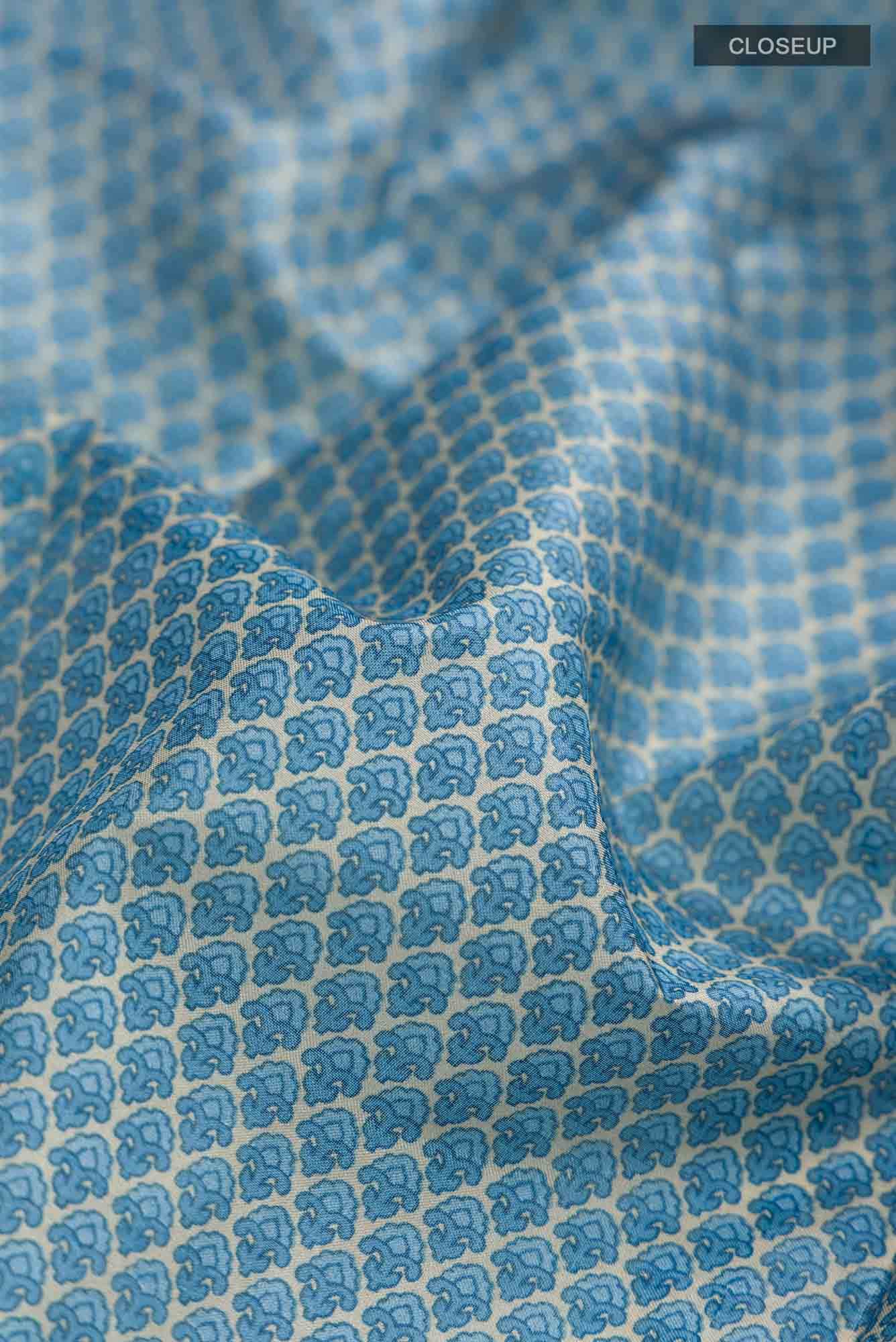 Blue Bangalore Silk Saree