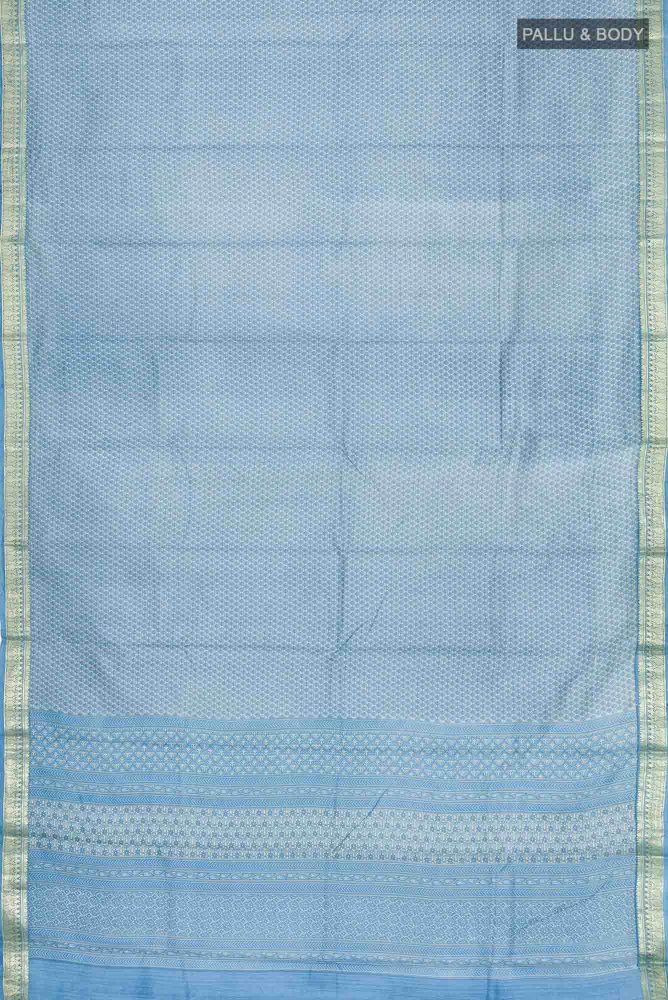 Blue Bangalore Silk Saree