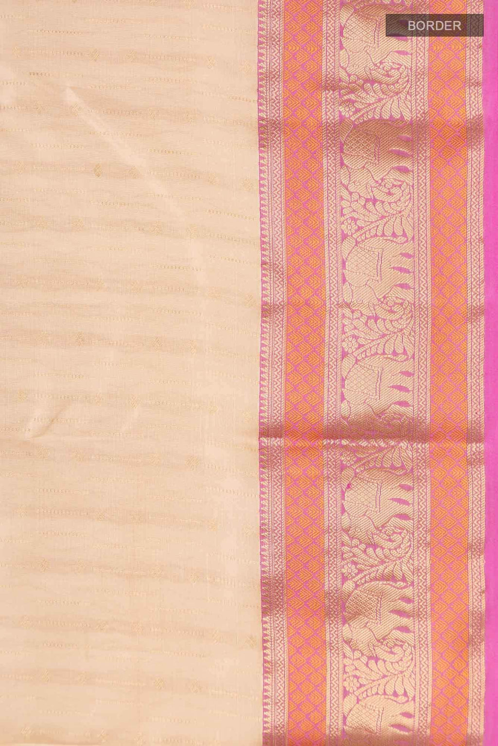 Sandal Kanchipuram Silk Saree