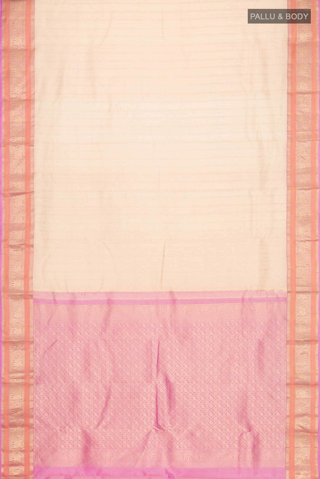 Sandal Kanchipuram Silk Saree