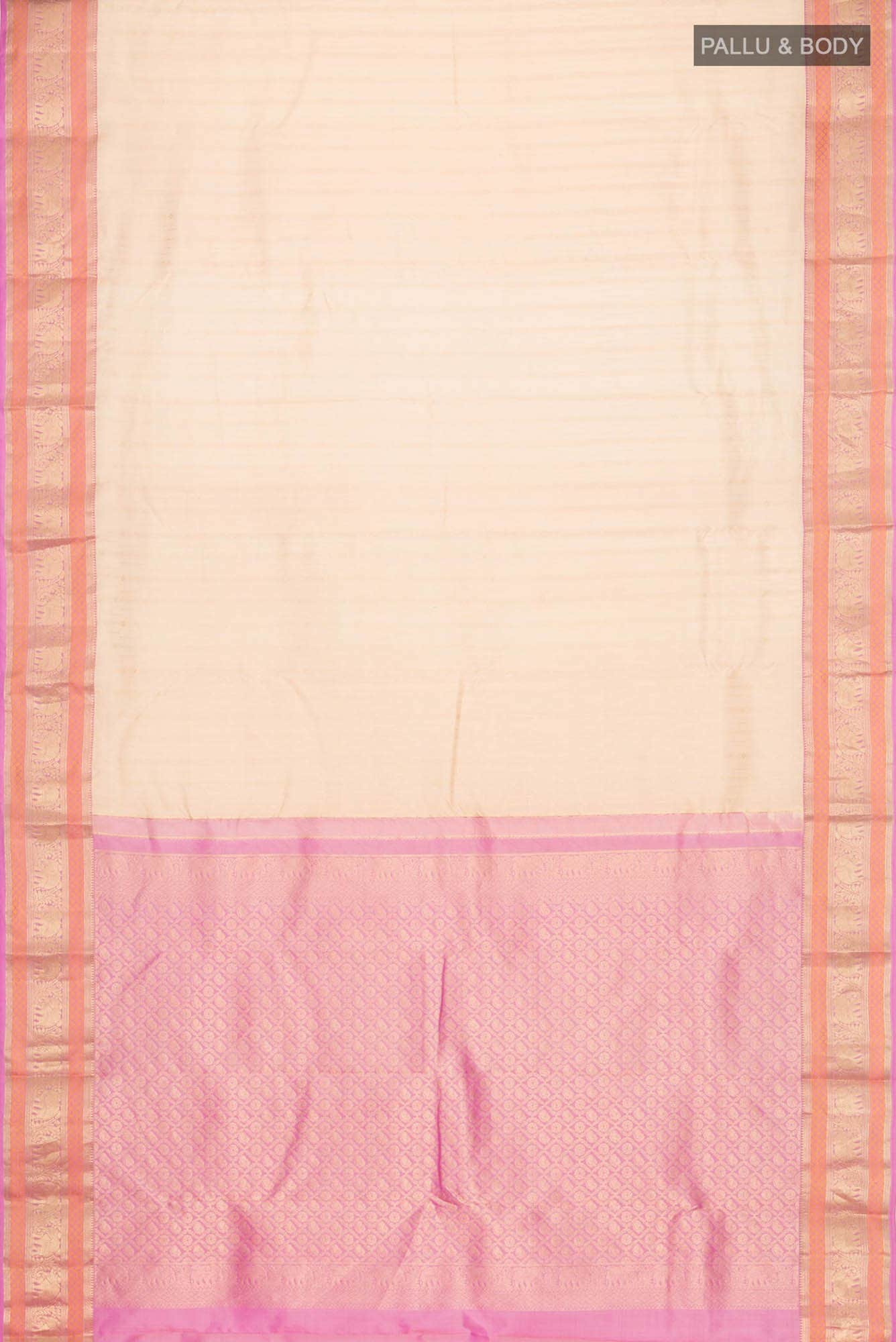 Sandal Kanchipuram Silk Saree