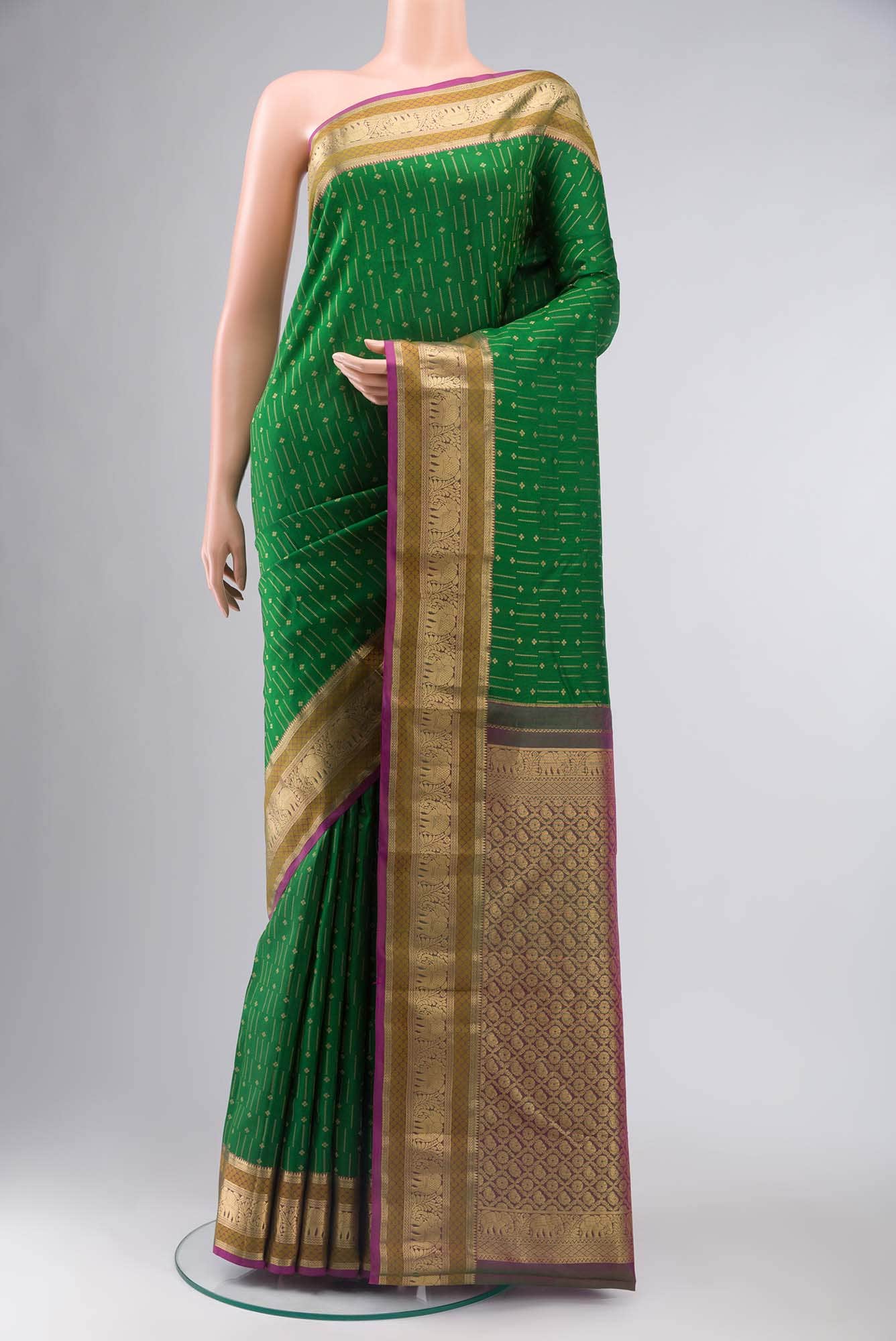 Green Kanchipuram Silk Saree