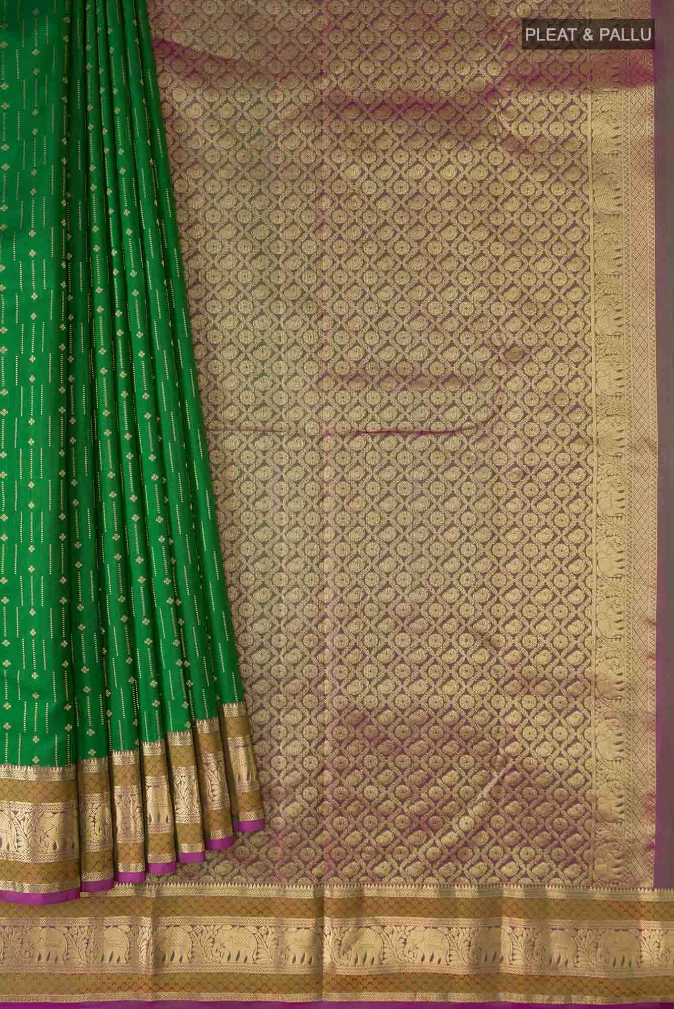 Green Kanchipuram Silk Saree