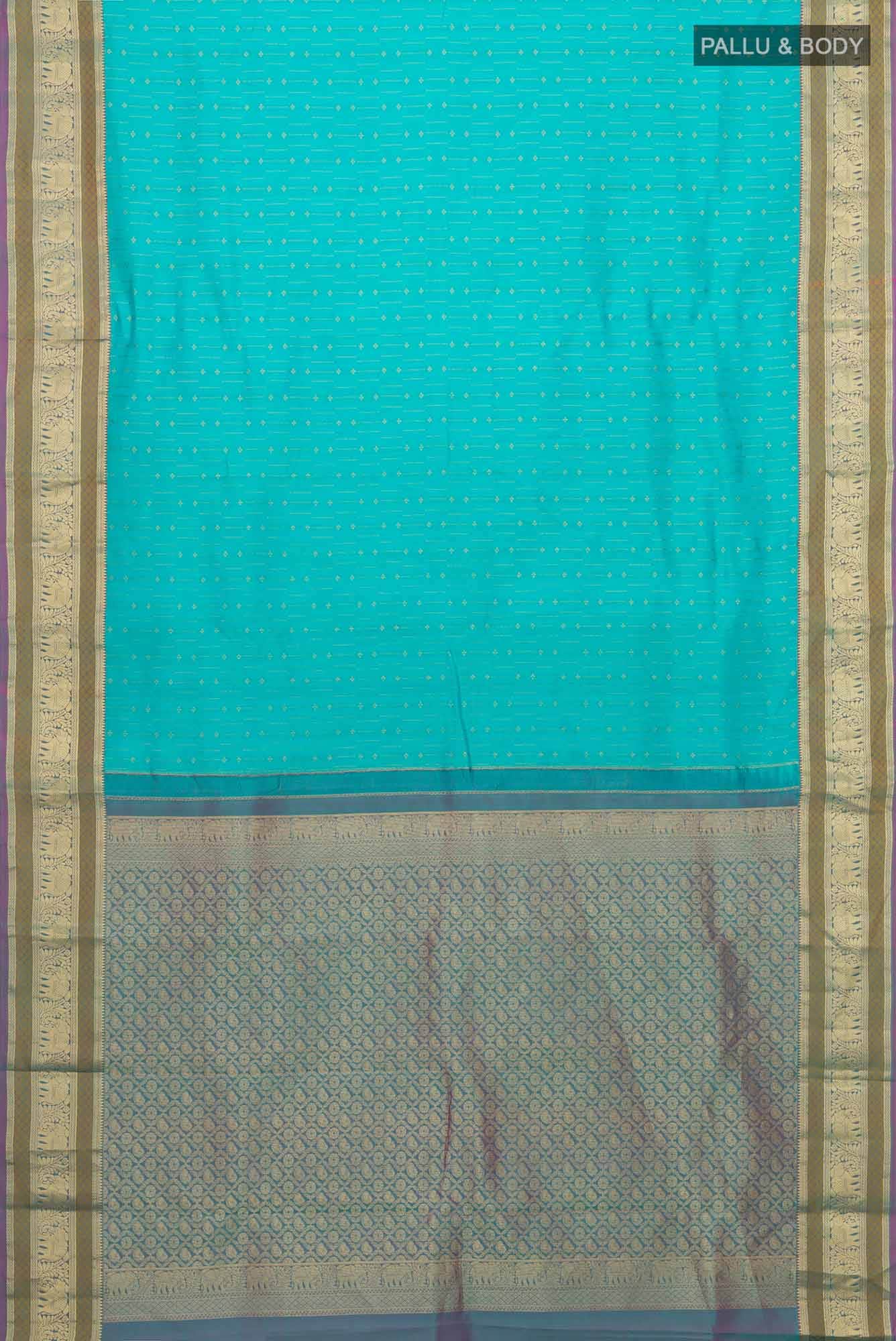Blue Kanchipuram Silk Saree