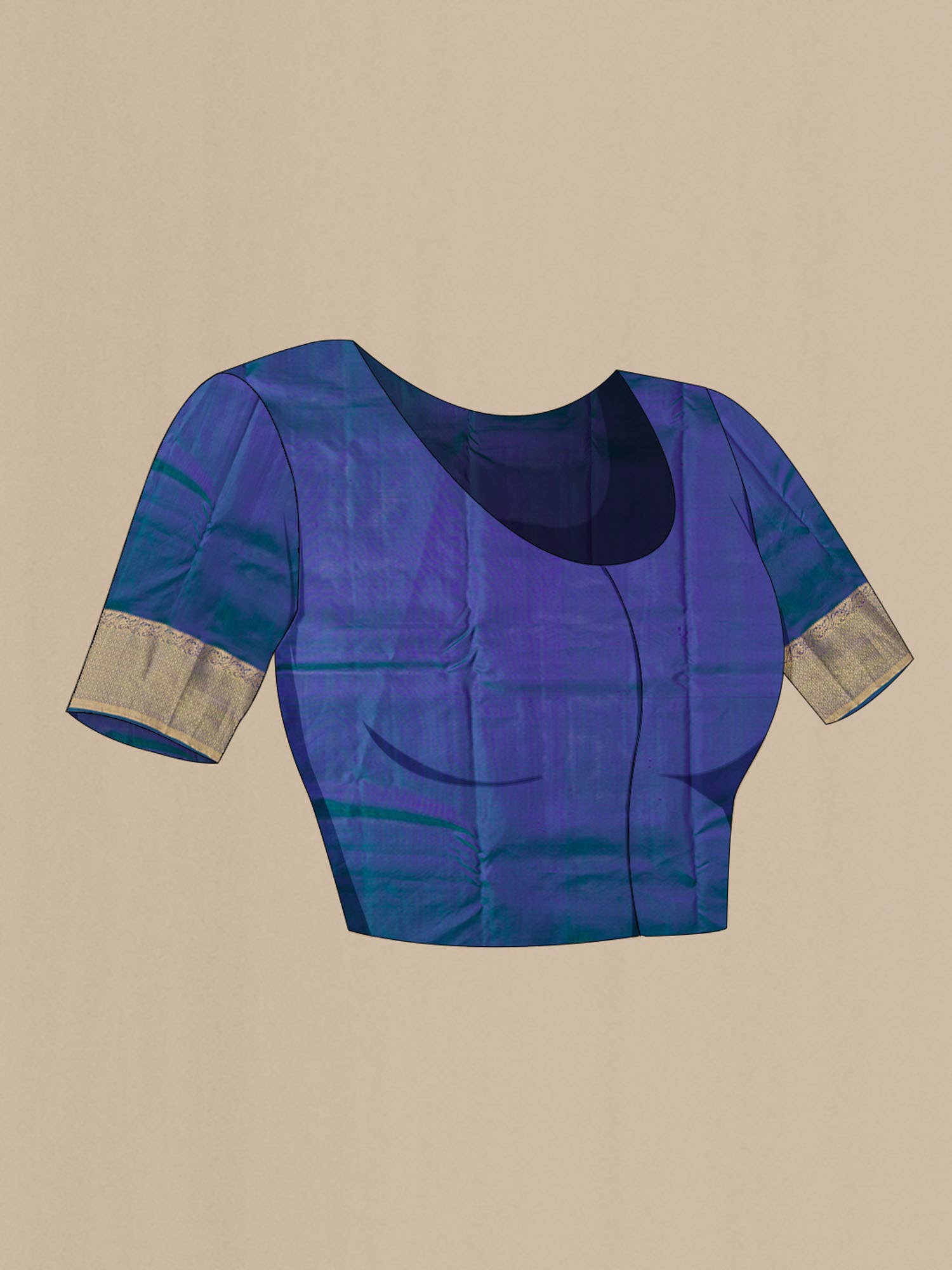 Blue Kanchipuram Silk Saree