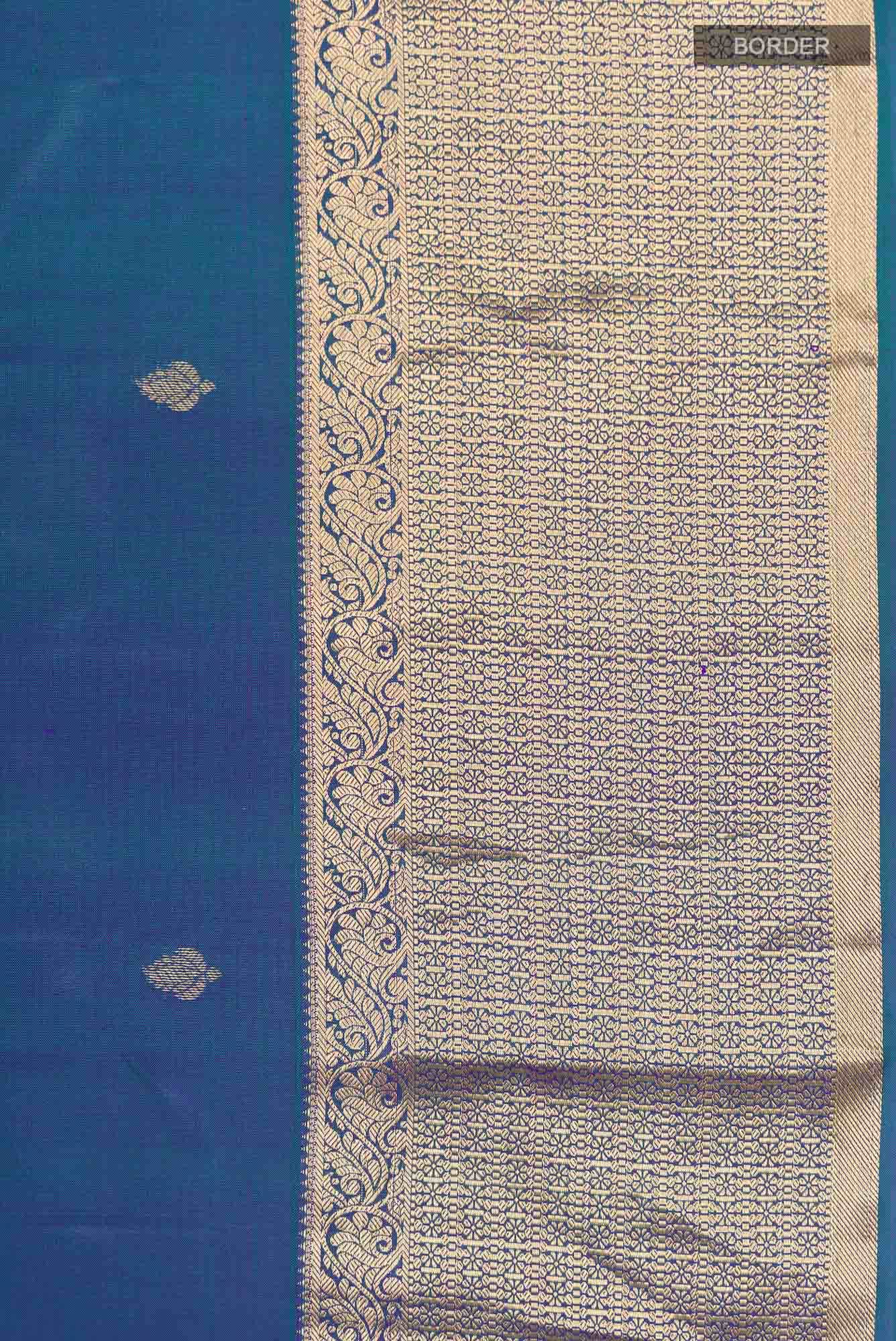 Blue Kanchipuram Silk Saree
