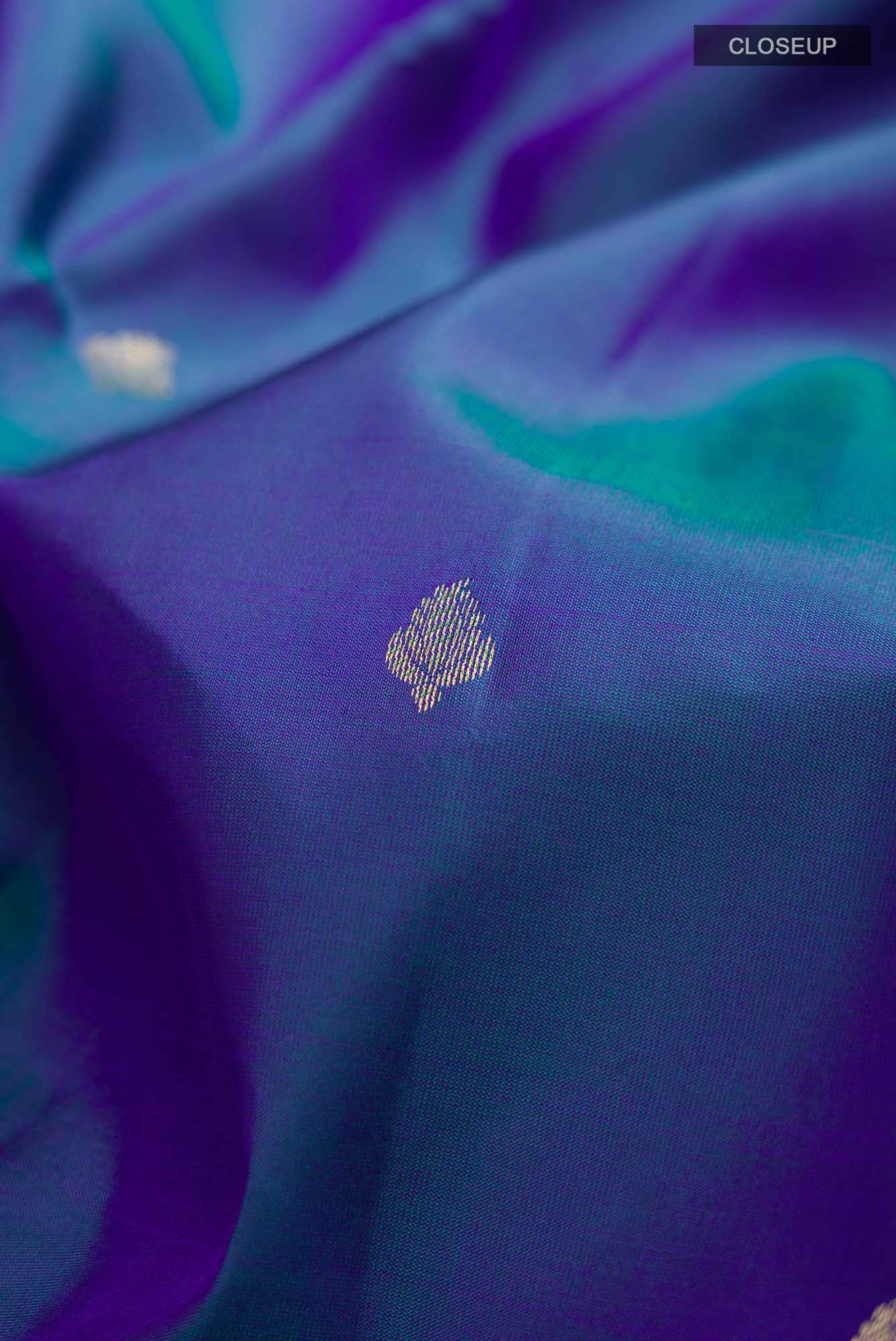 Blue Kanchipuram Silk Saree