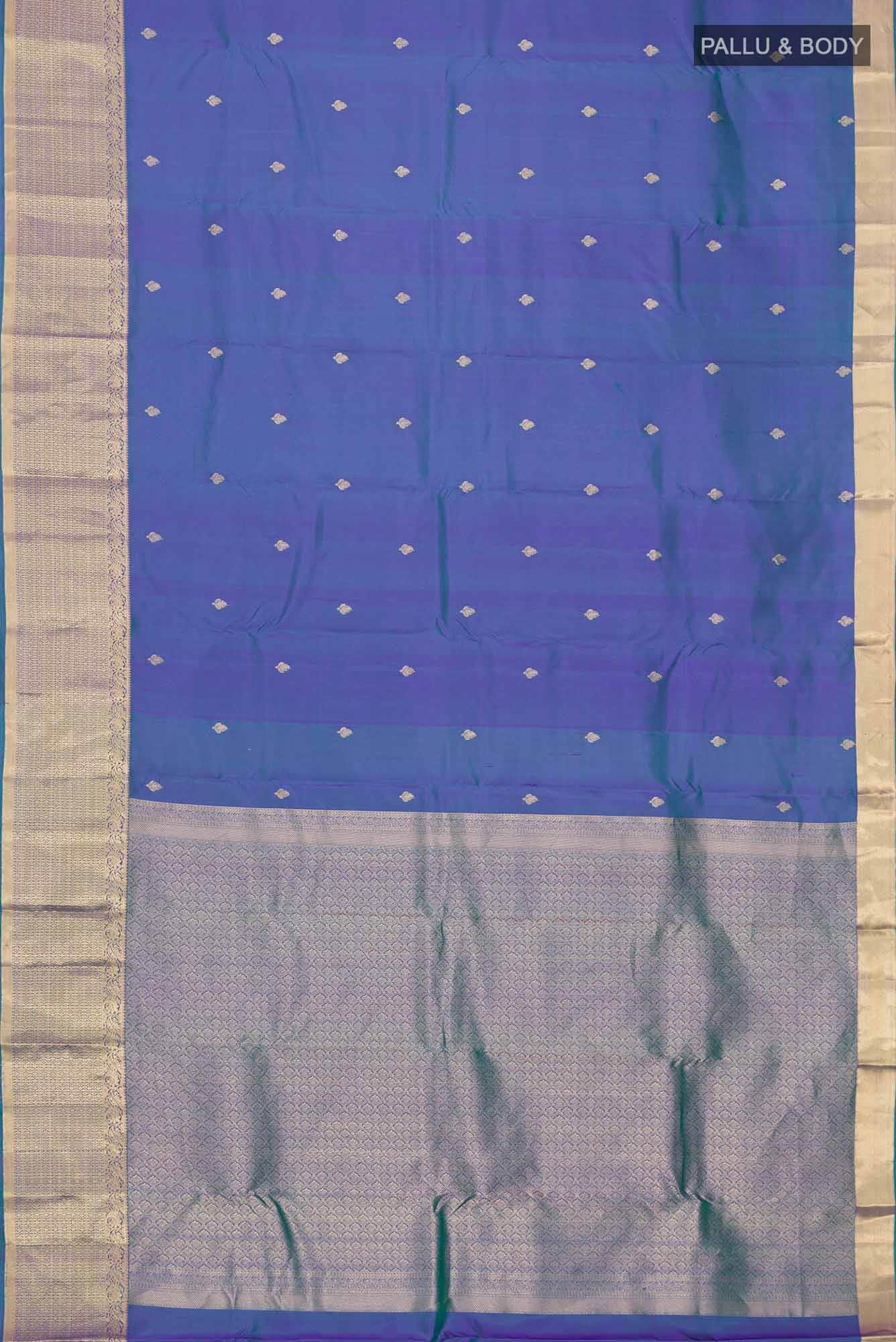 Blue Kanchipuram Silk Saree