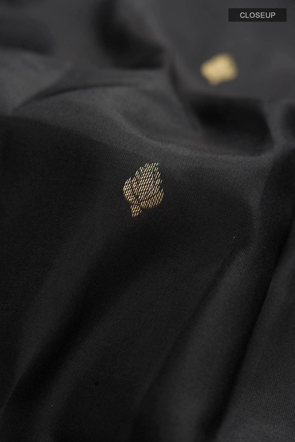 Black Kanchipuram Silk Saree