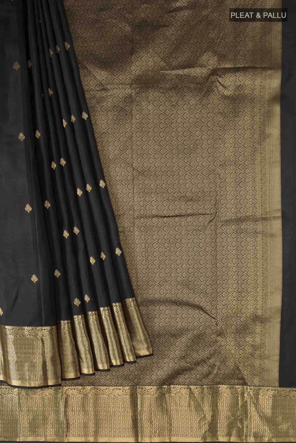Black Kanchipuram Silk Saree