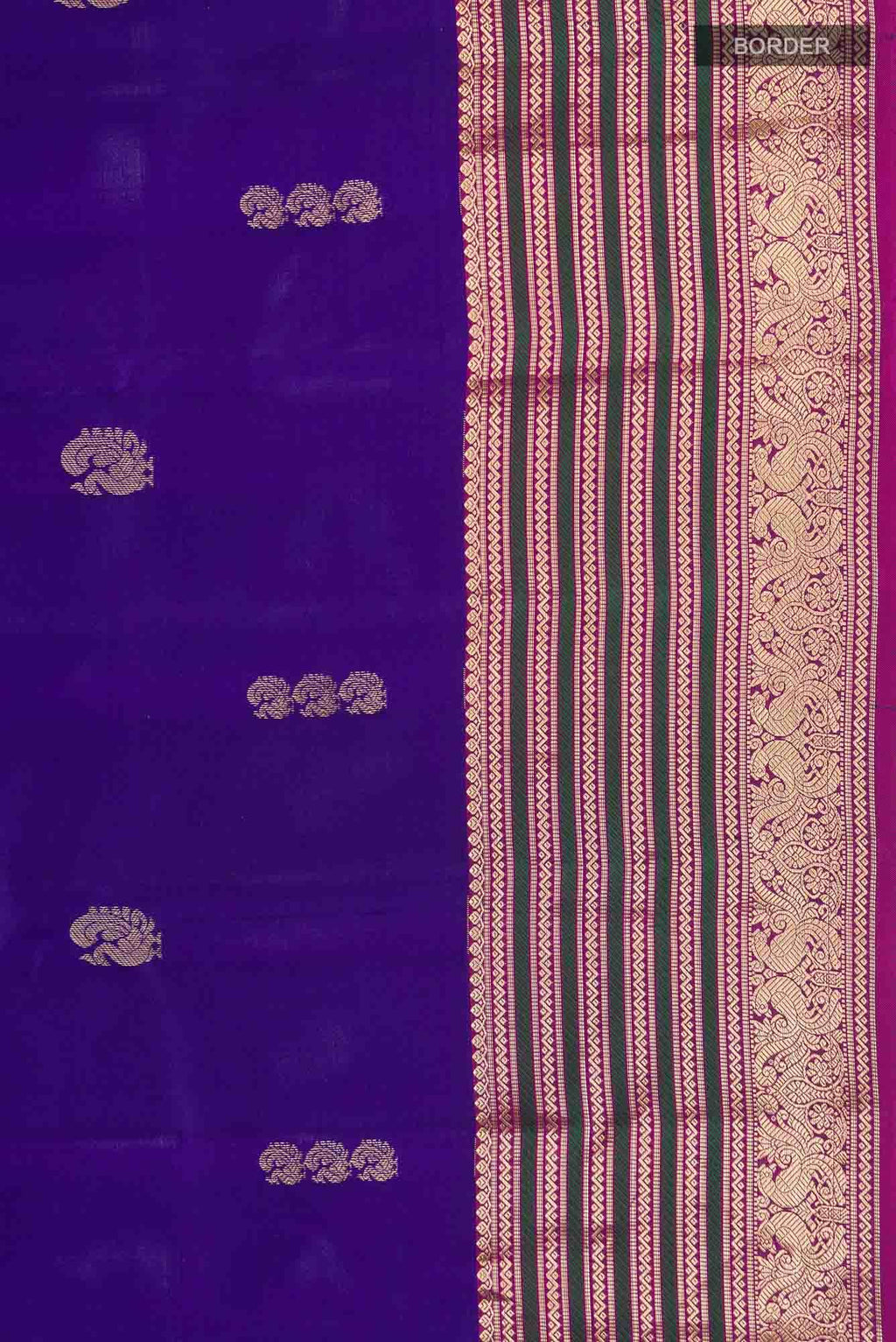 Blue Kanchipuram Silk Saree