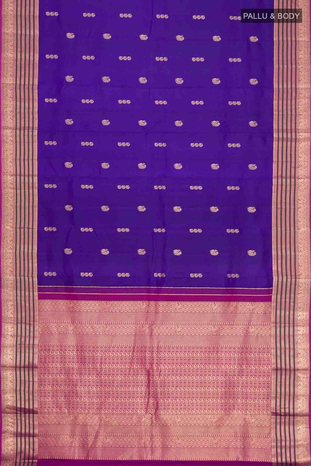 Blue Kanchipuram Silk Saree