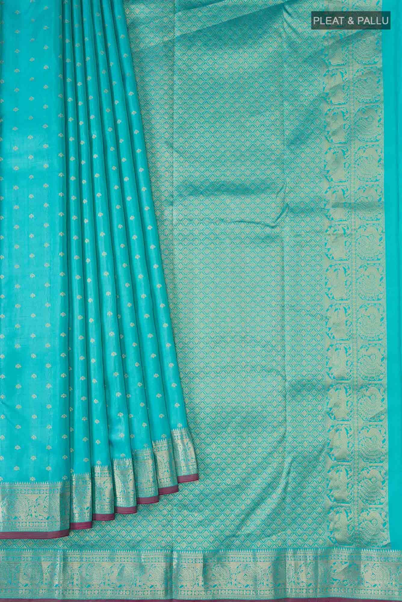 Blue Kanchipuram Silk Saree