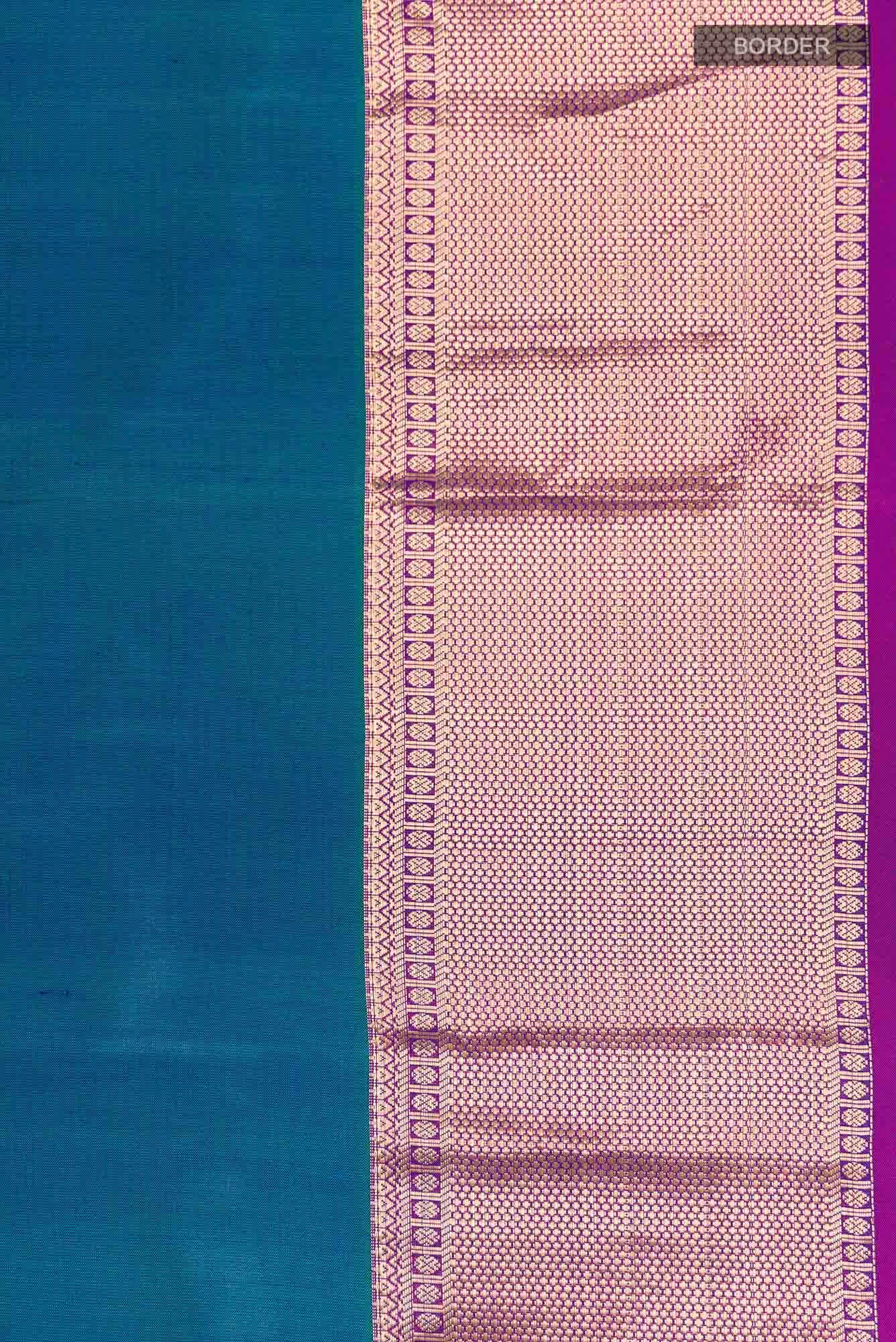 Blue Kanchipuram Silk Saree
