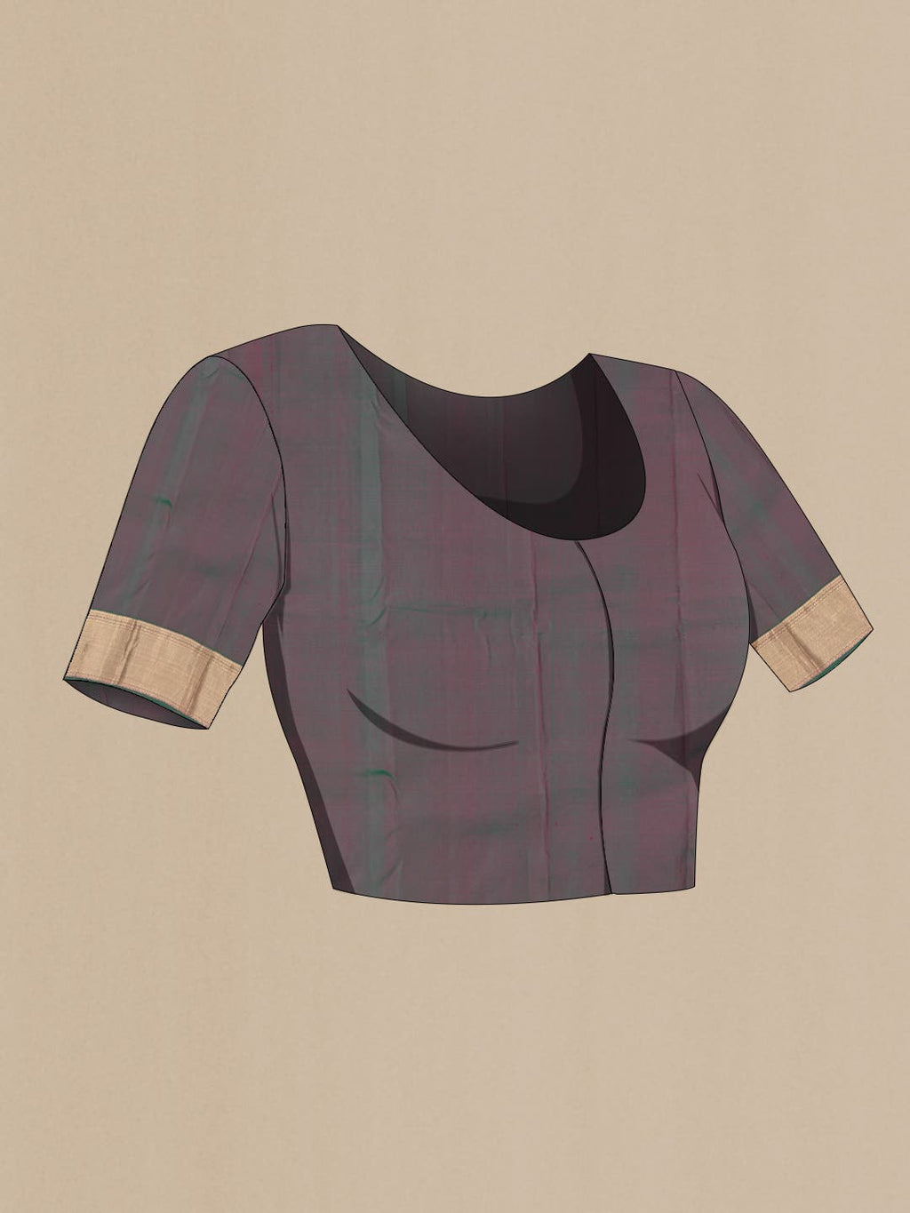 Orange with Pink Dual Tone Kanchipuram Silk Saree