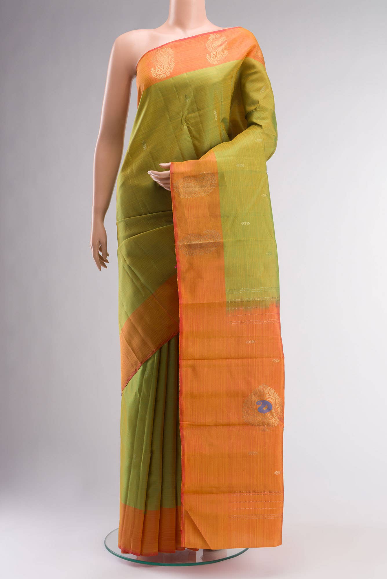 Green Kanchipuram Silk Saree