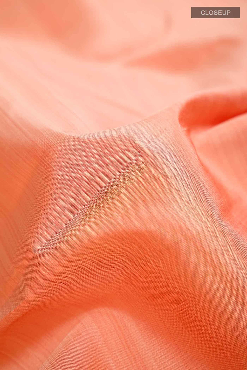 Peach Kanchipuram Silk Saree
