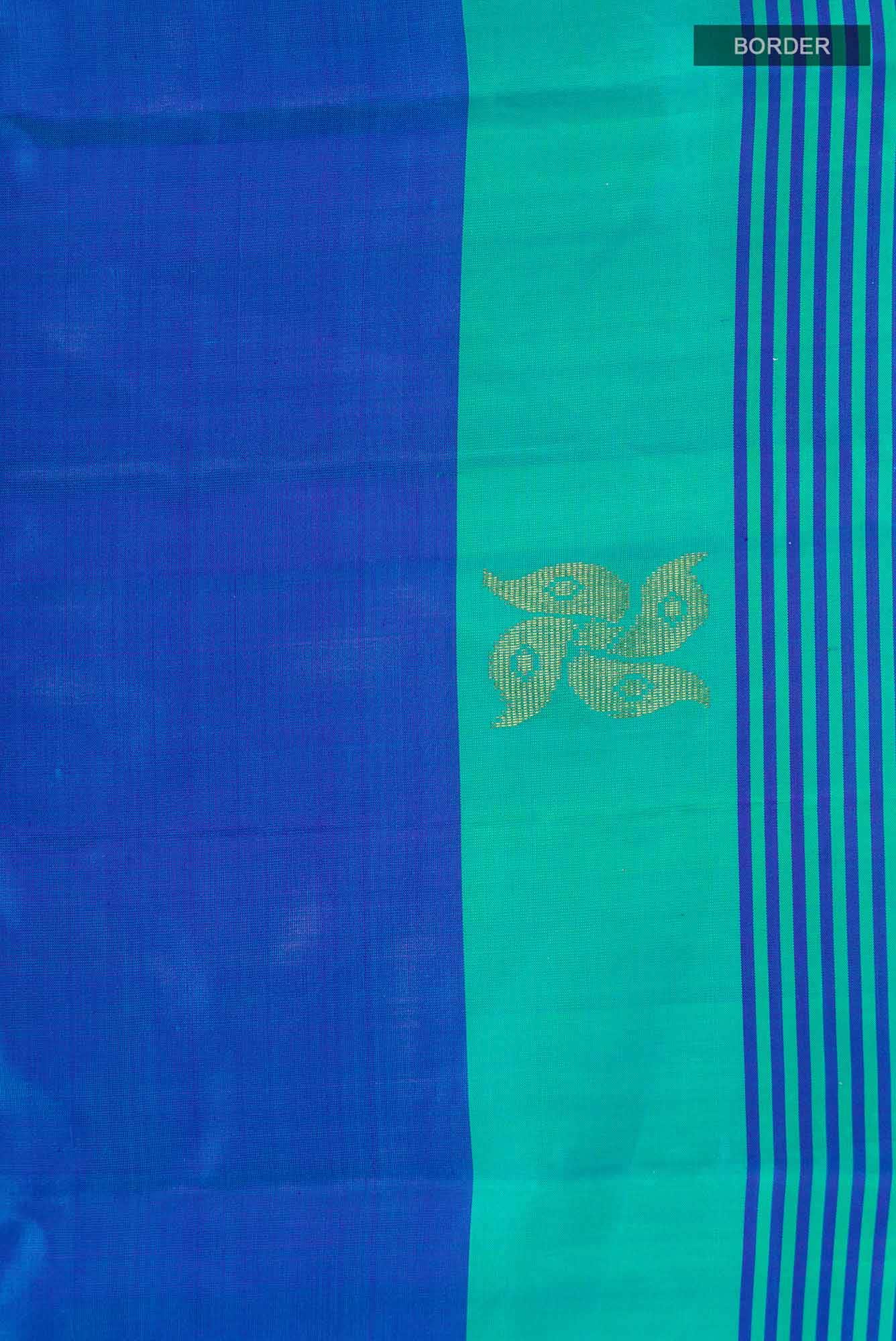 Blue Kanchipuram Silk Saree