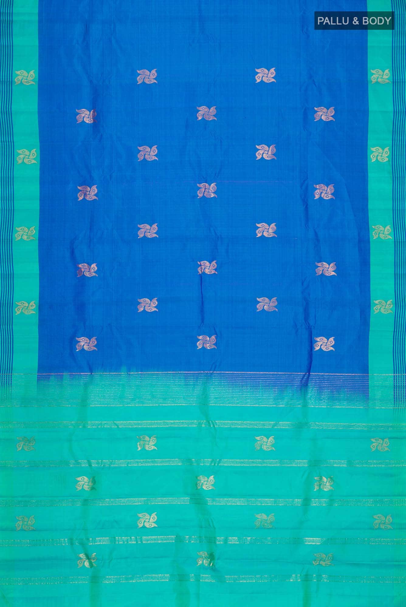 Blue Kanchipuram Silk Saree