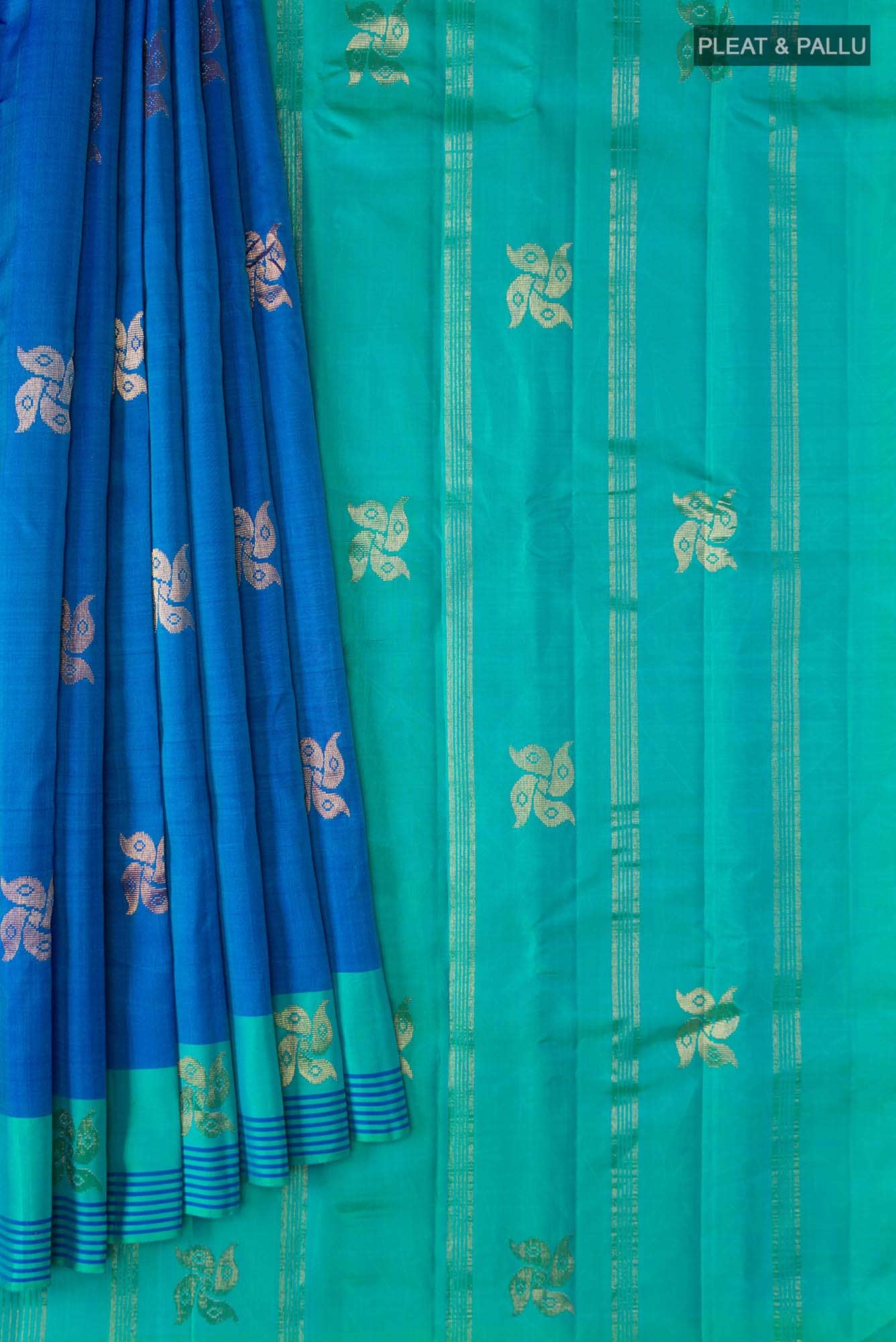 Blue Kanchipuram Silk Saree