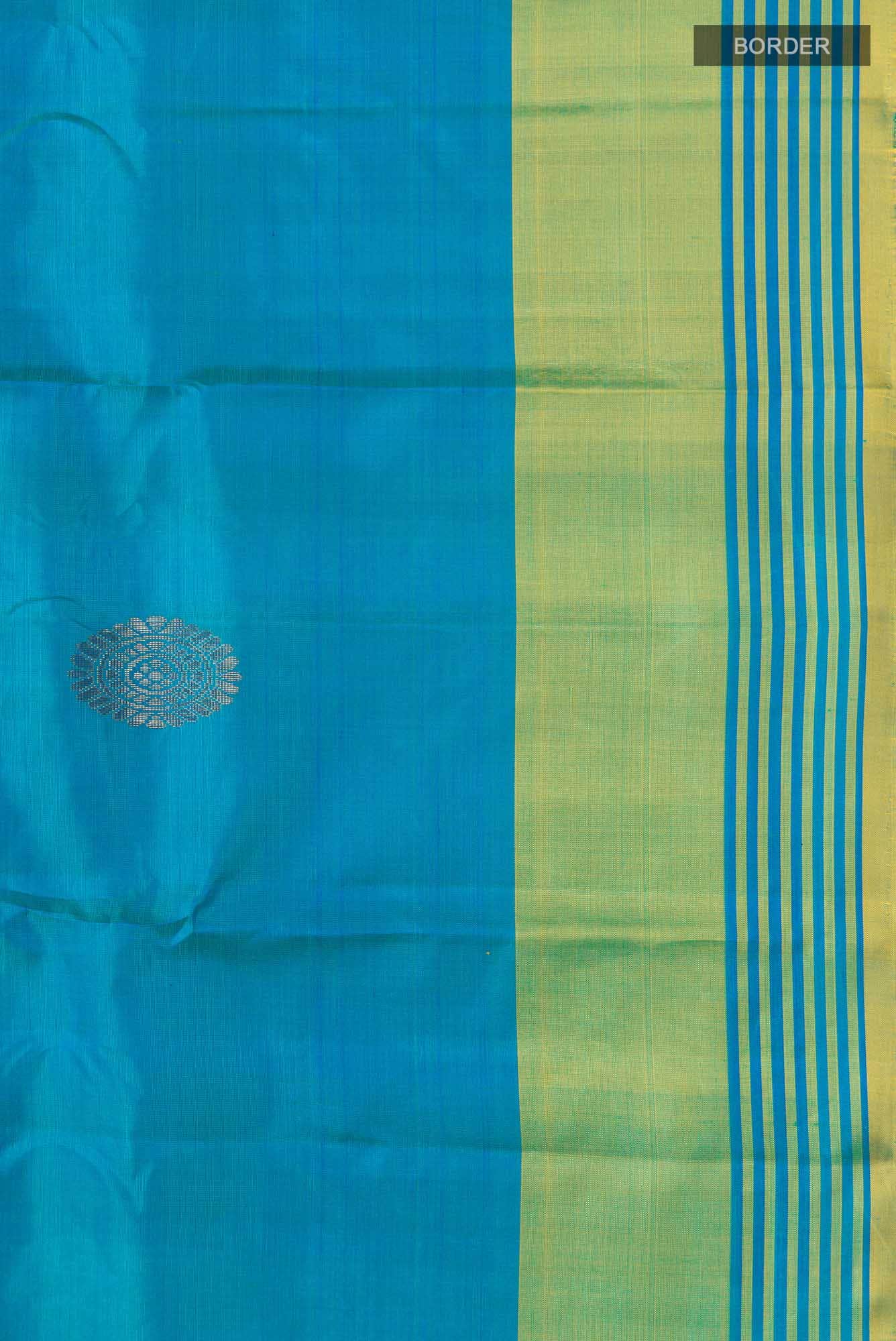 Blue Kanchipuram Silk Saree