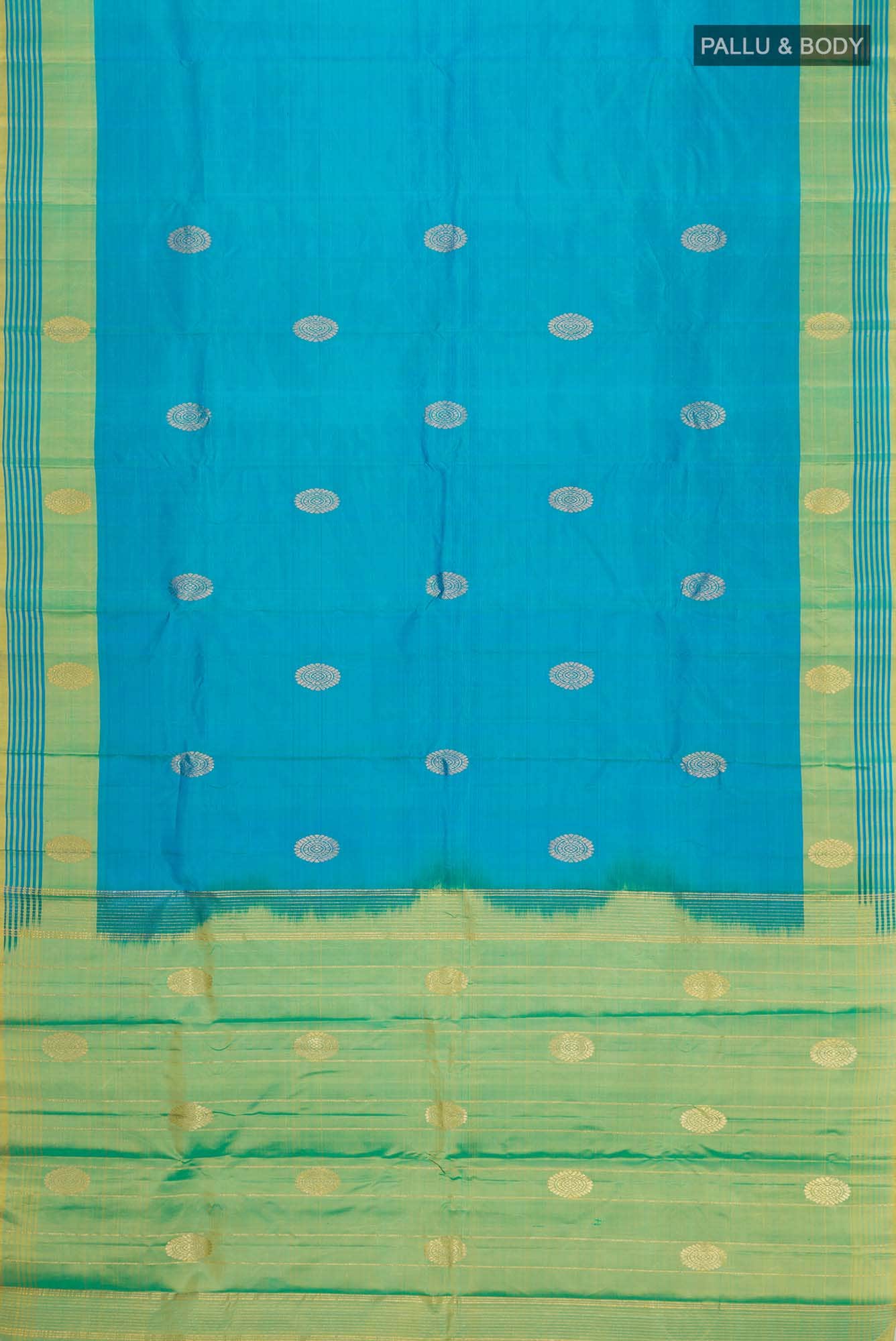 Blue Kanchipuram Silk Saree