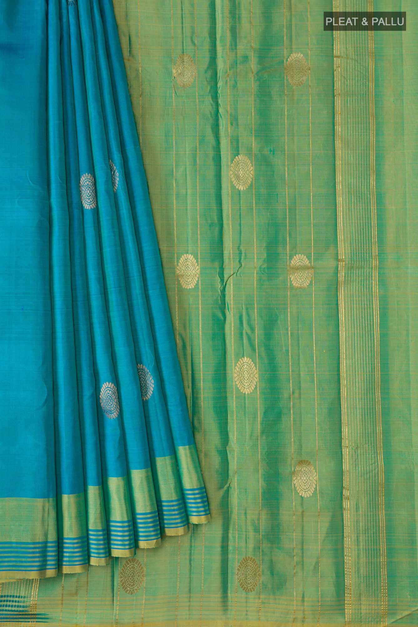 Blue Kanchipuram Silk Saree