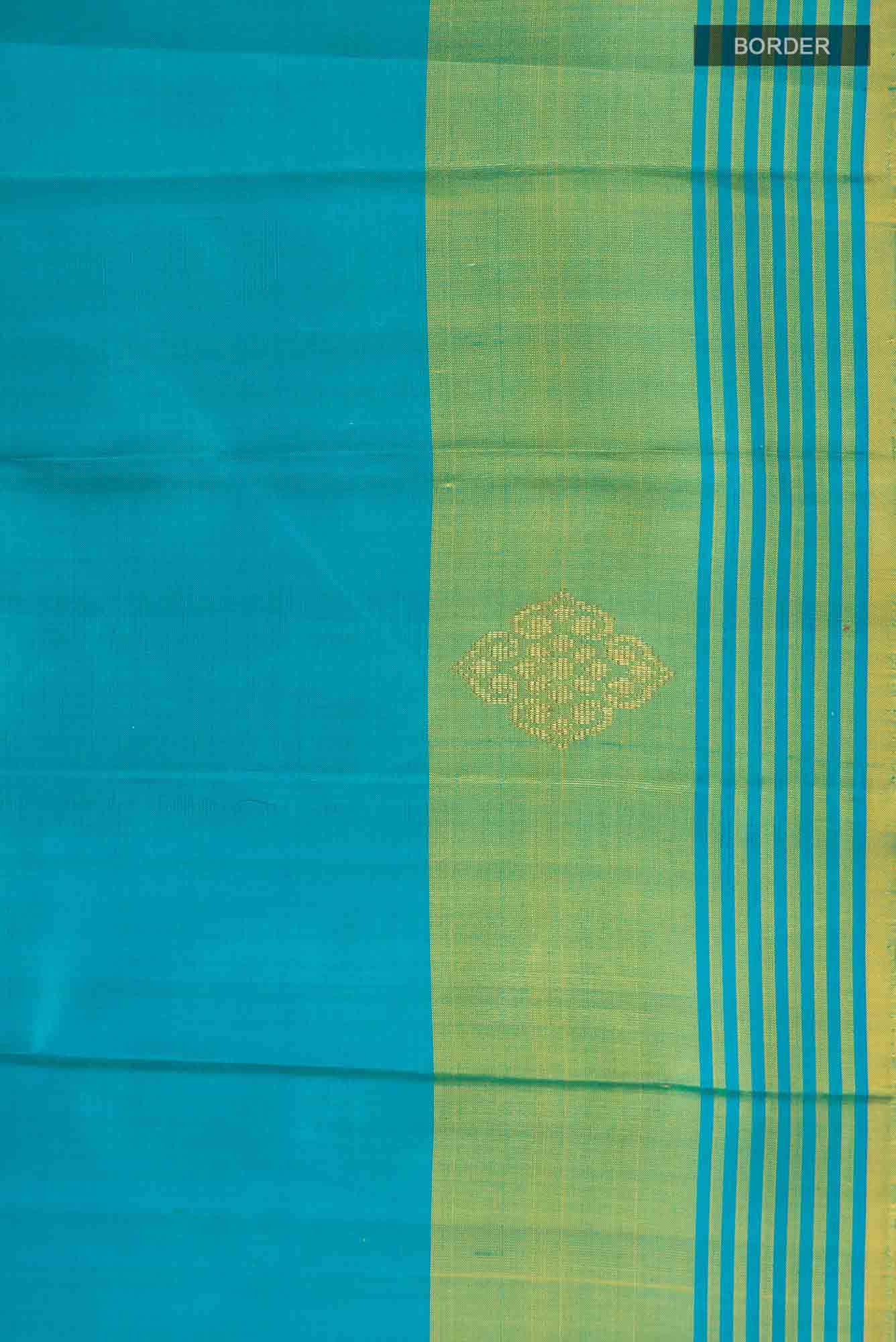 Blue Kanchipuram Silk Saree