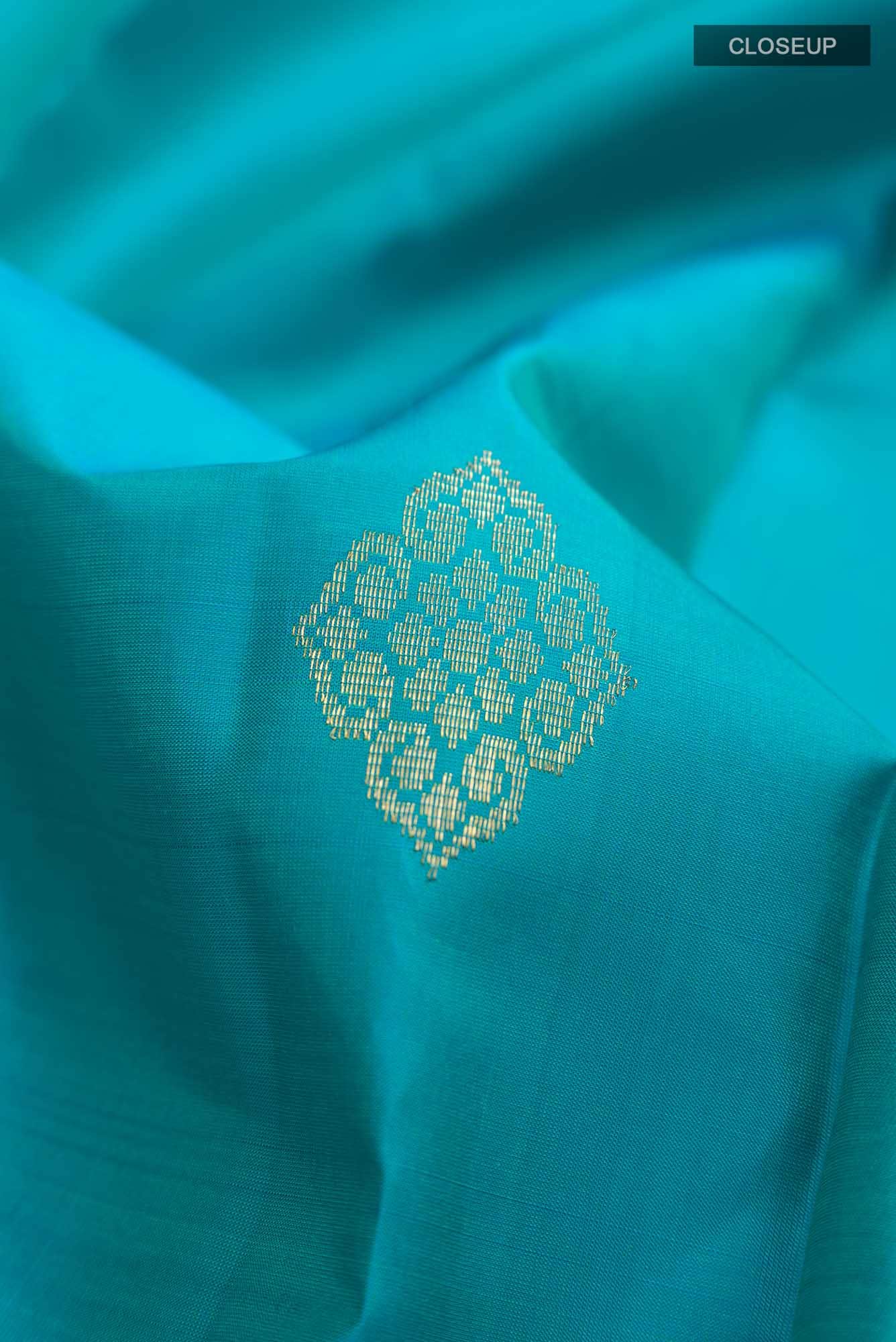 Blue Kanchipuram Silk Saree