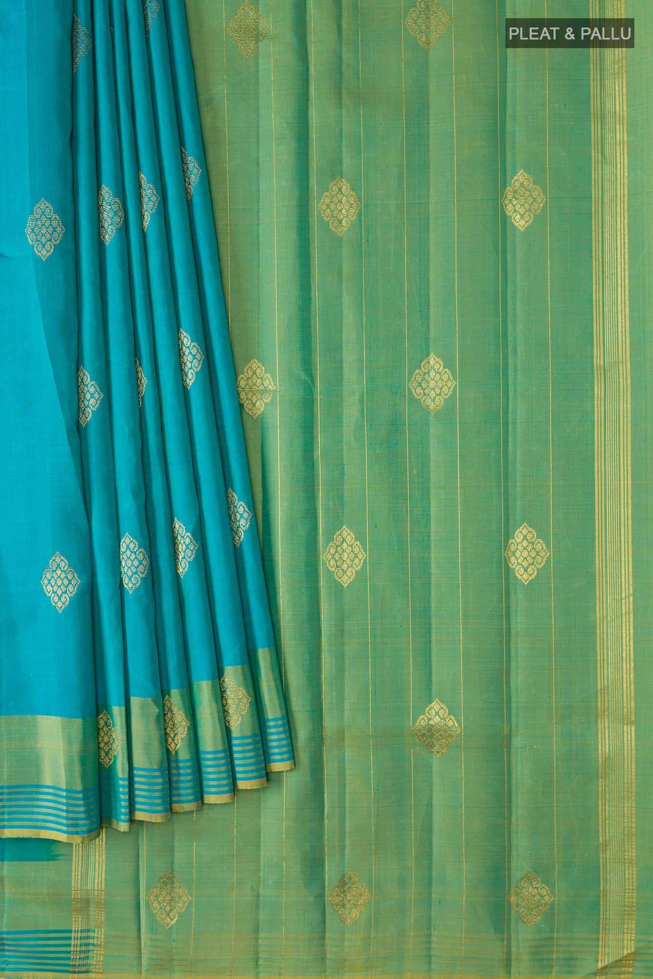 Blue Kanchipuram Silk Saree