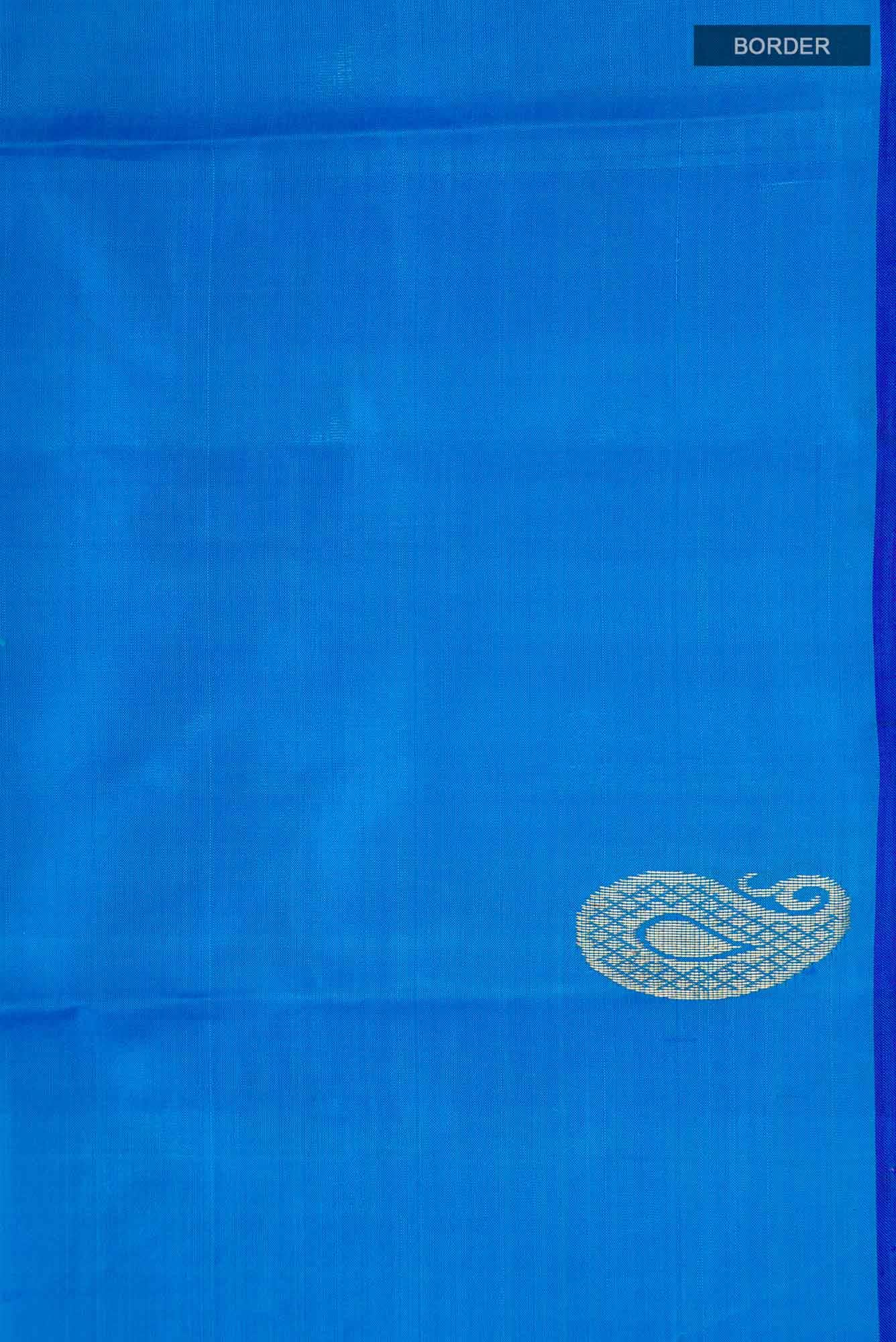 Blue Dual Tone Kanchipuram Silk Saree