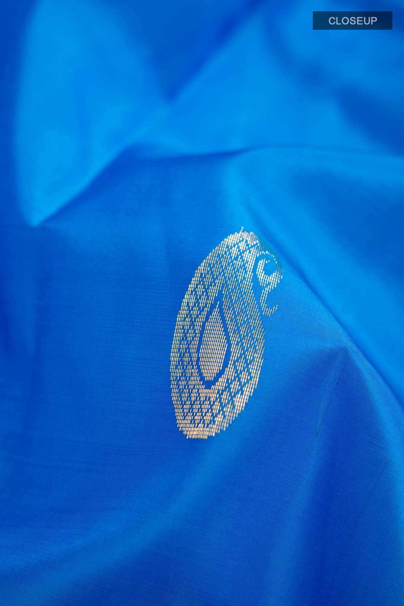 Blue Dual Tone Kanchipuram Silk Saree