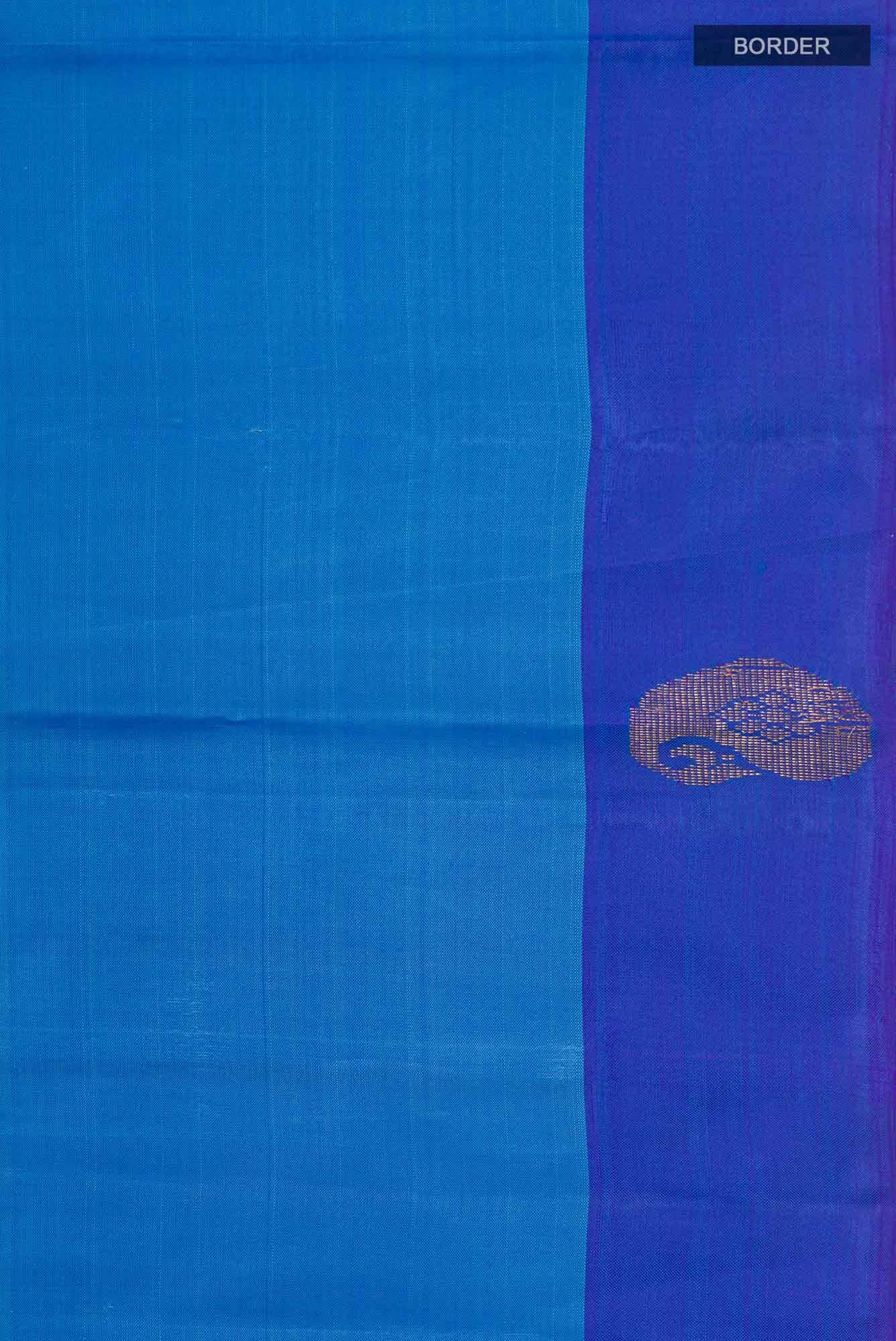 Blue Kanchipuram Silk Saree