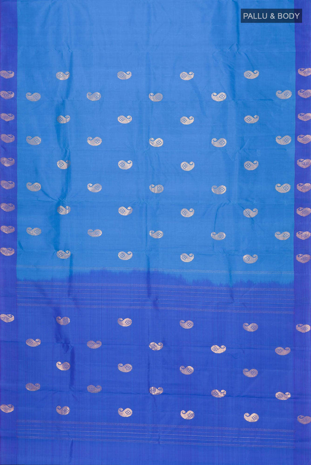 Blue Kanchipuram Silk Saree