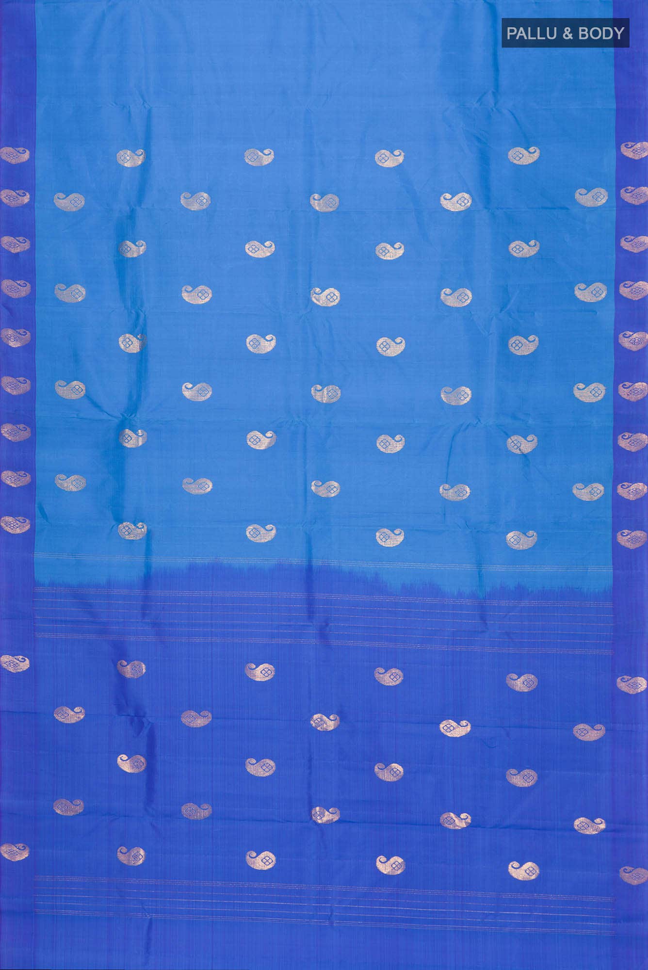 Blue Kanchipuram Silk Saree