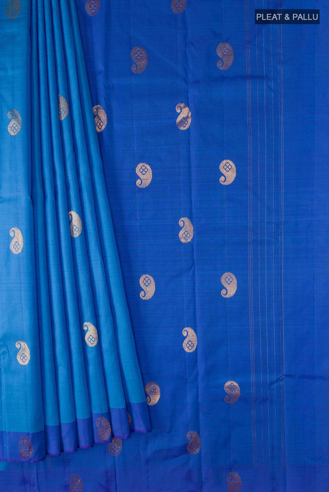 Blue Kanchipuram Silk Saree
