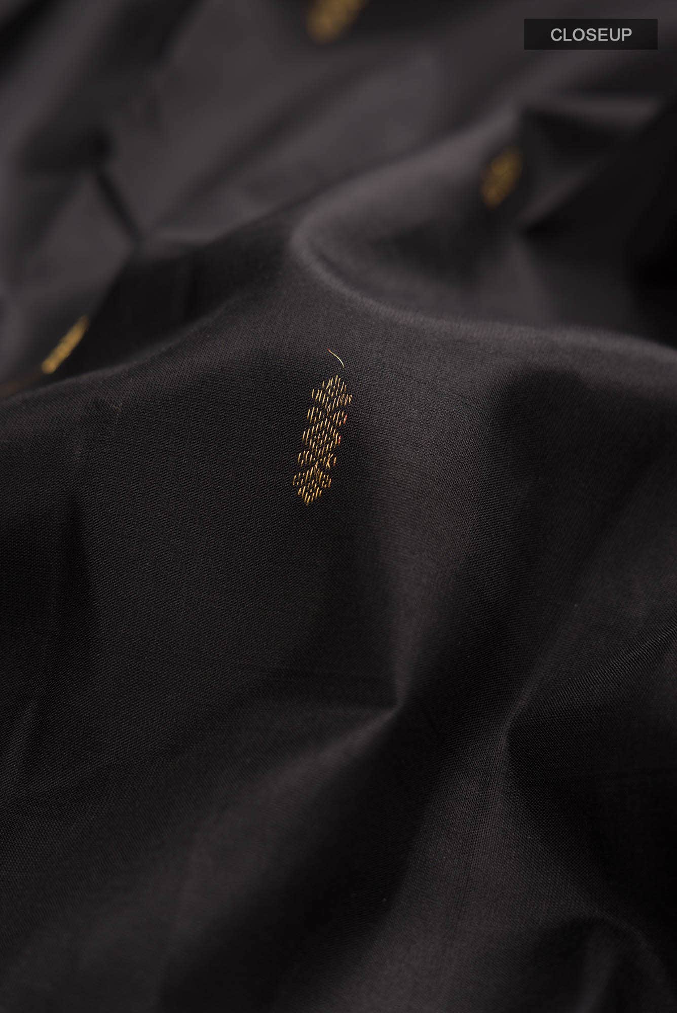 Black Kanchipuram Silk Saree
