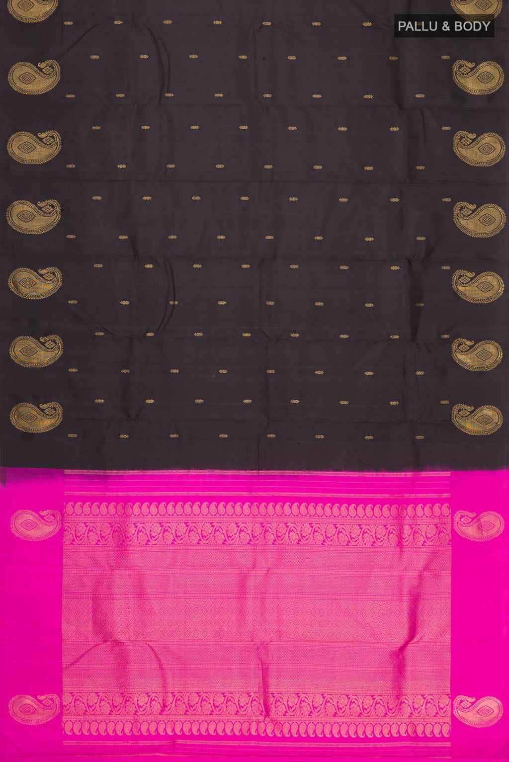 Black Kanchipuram Silk Saree