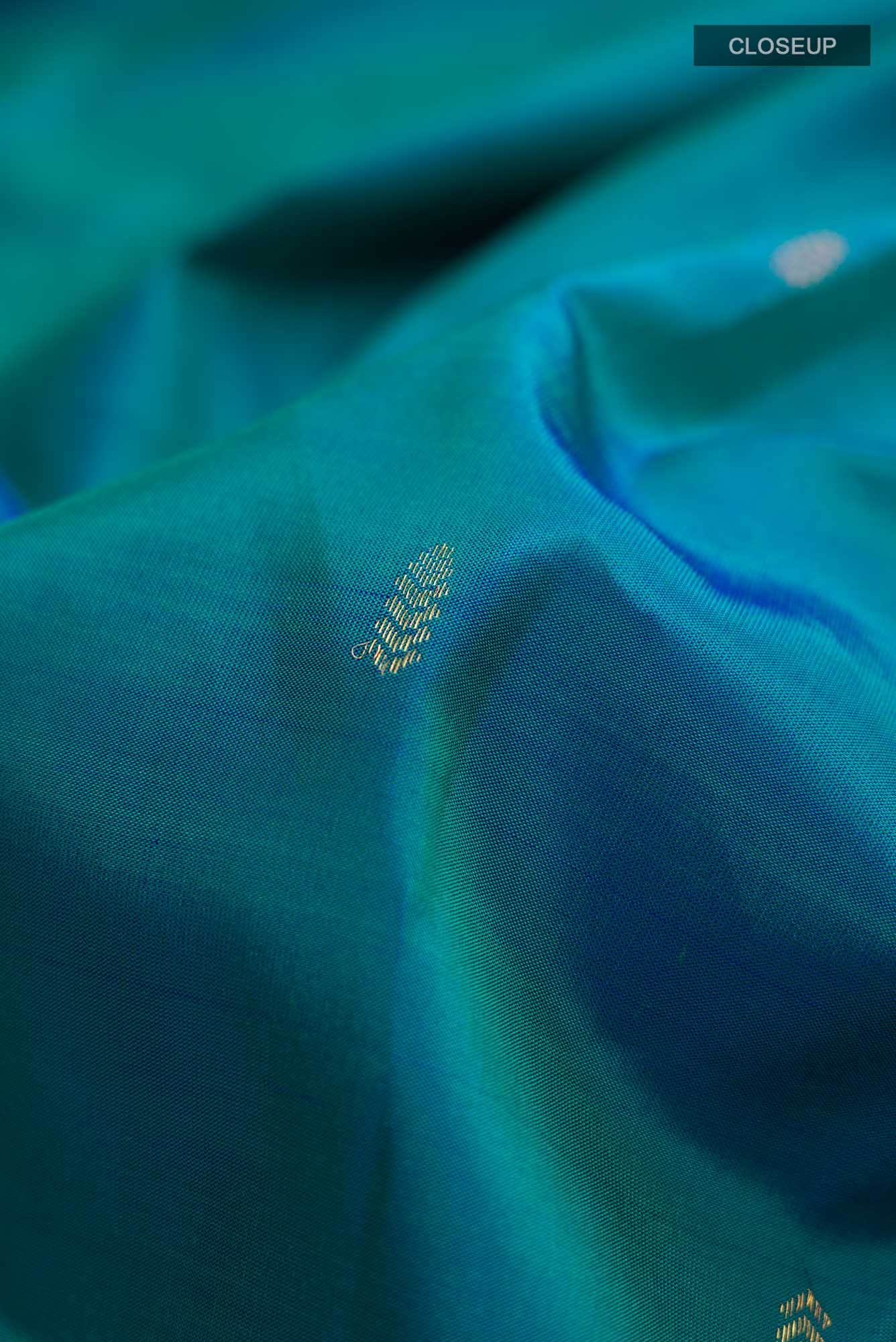 Blue Kanchipuram Silk Saree