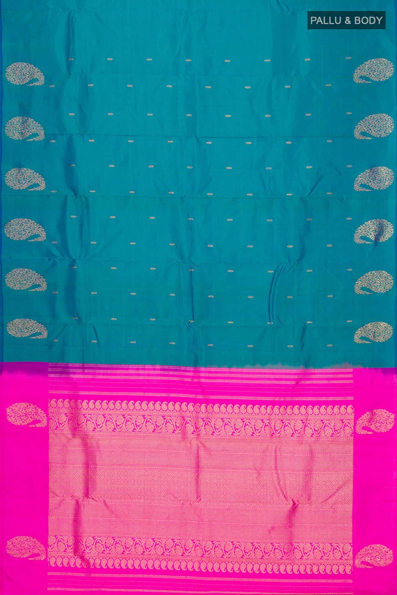 Blue Kanchipuram Silk Saree