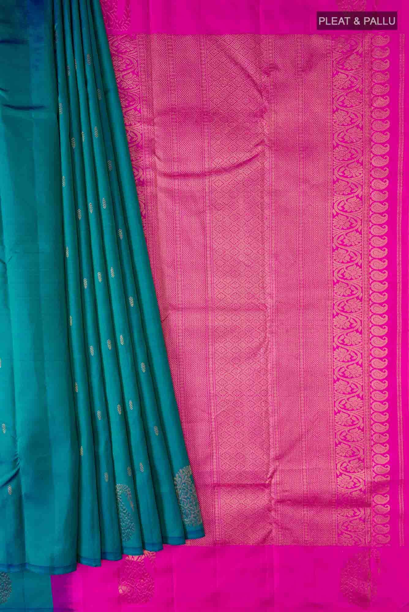 Blue Kanchipuram Silk Saree