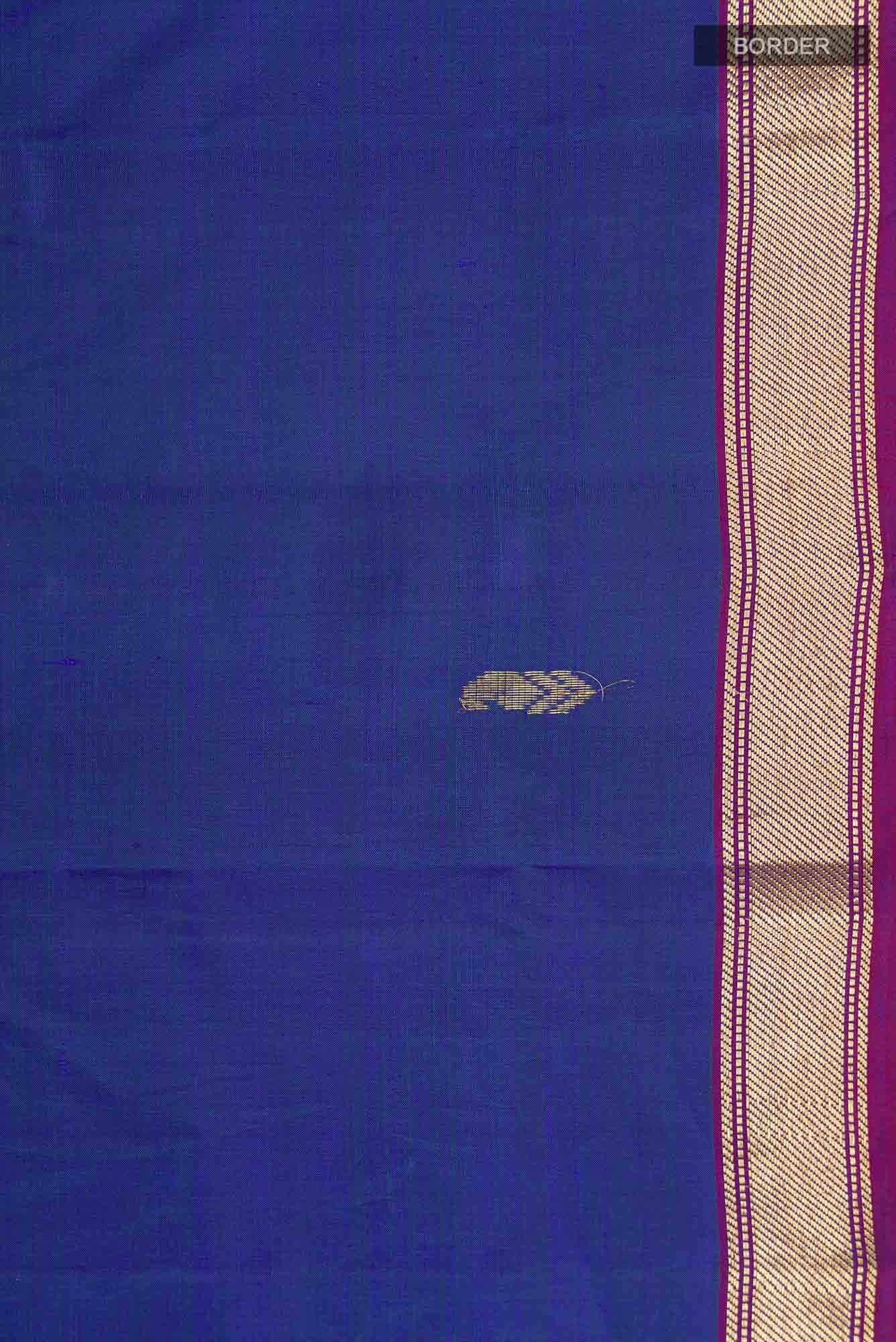 Blue Kanchipuram Silk Saree