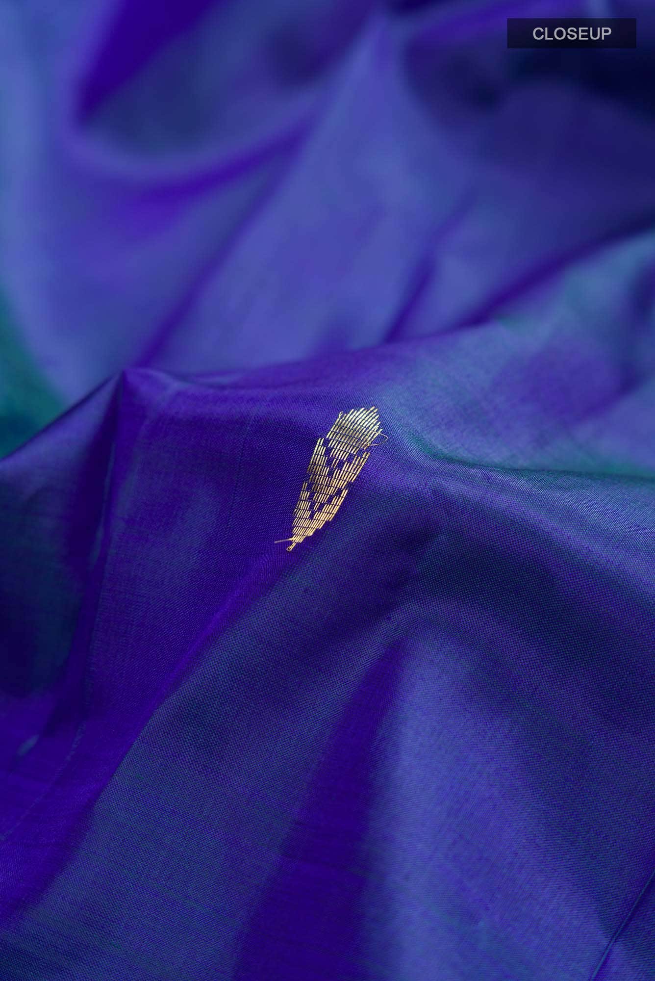 Blue Kanchipuram Silk Saree