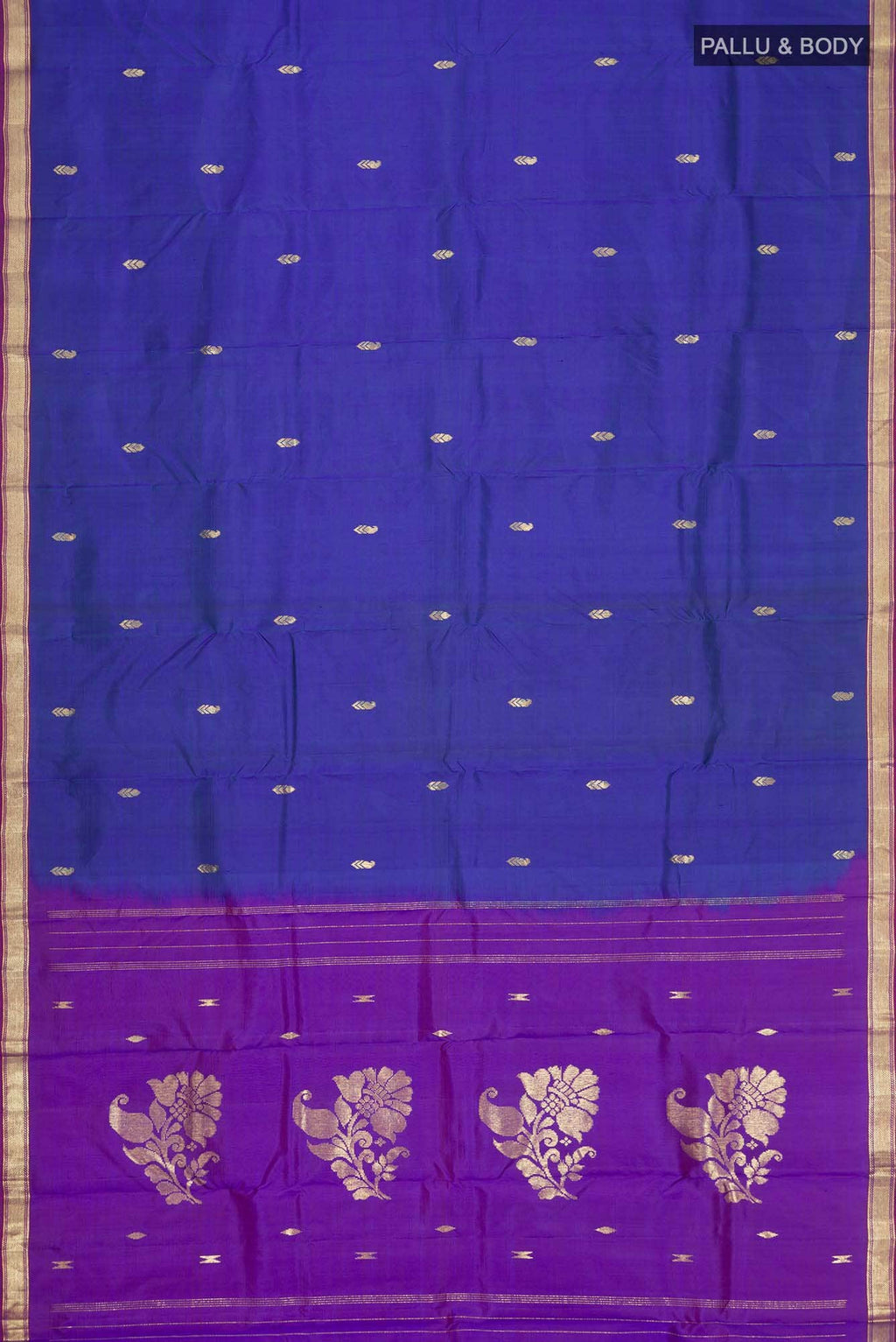 Blue Kanchipuram Silk Saree