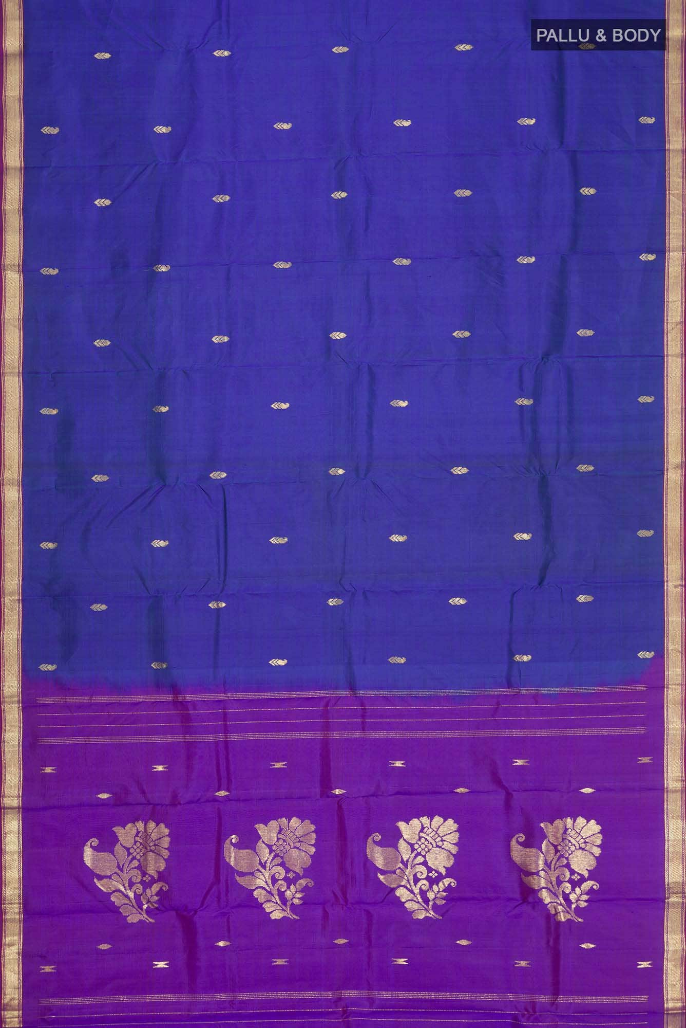 Blue Kanchipuram Silk Saree
