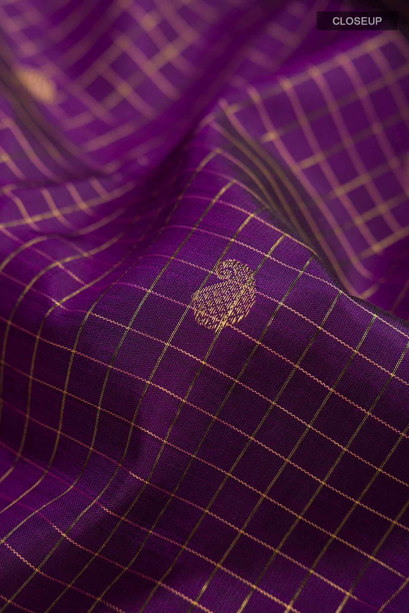 Blue Kanchipuram Silk Saree