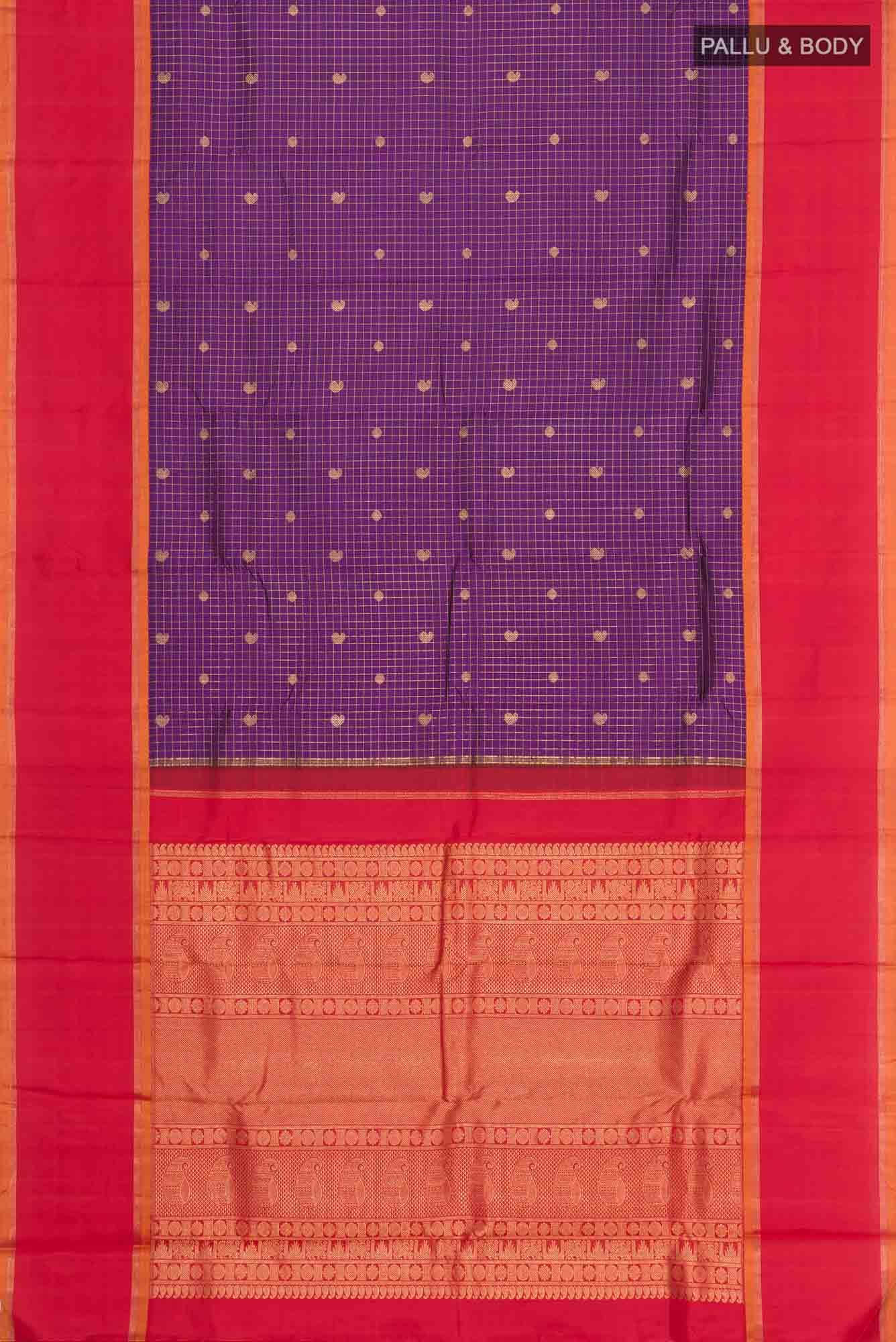 Blue Kanchipuram Silk Saree
