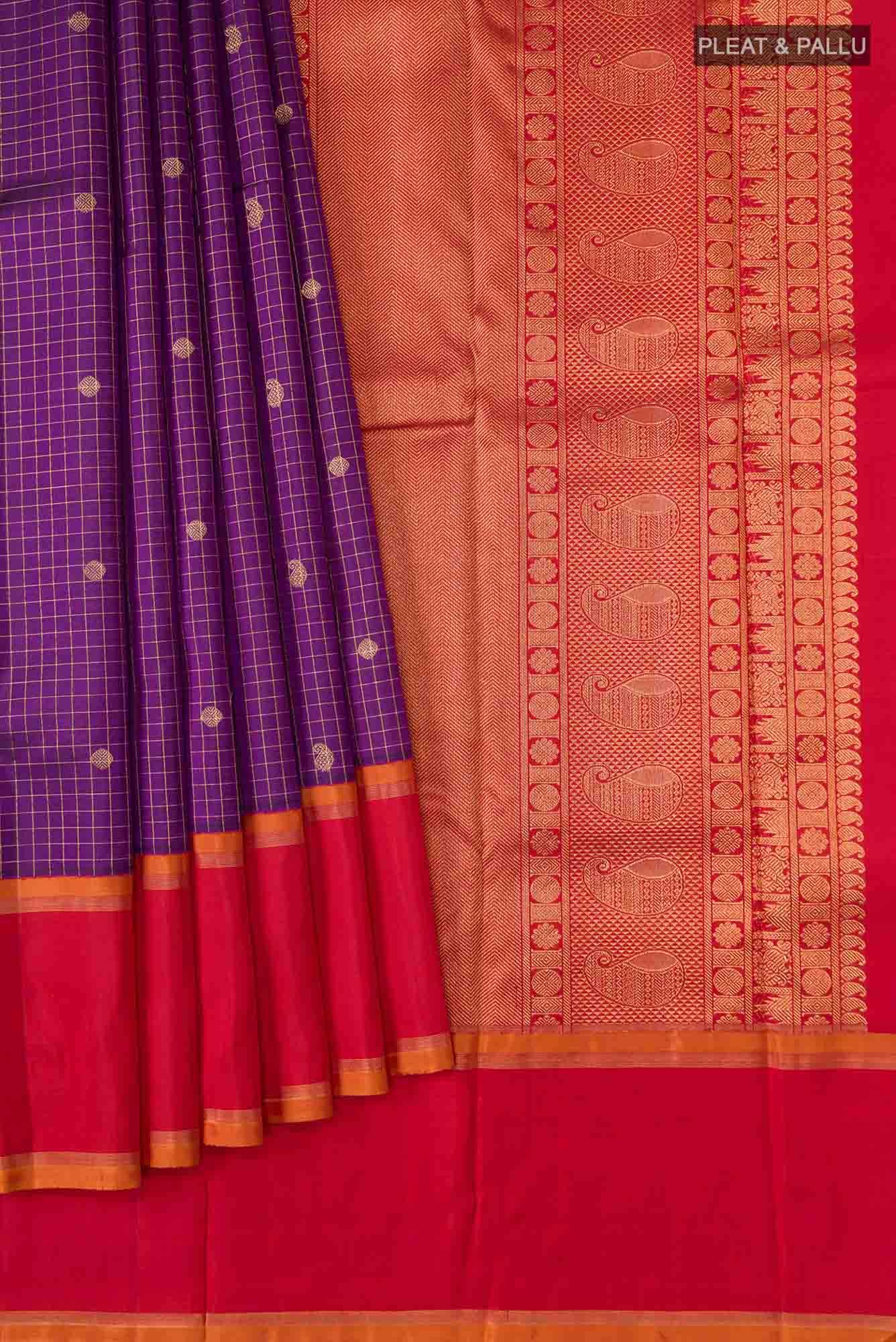 Blue Kanchipuram Silk Saree
