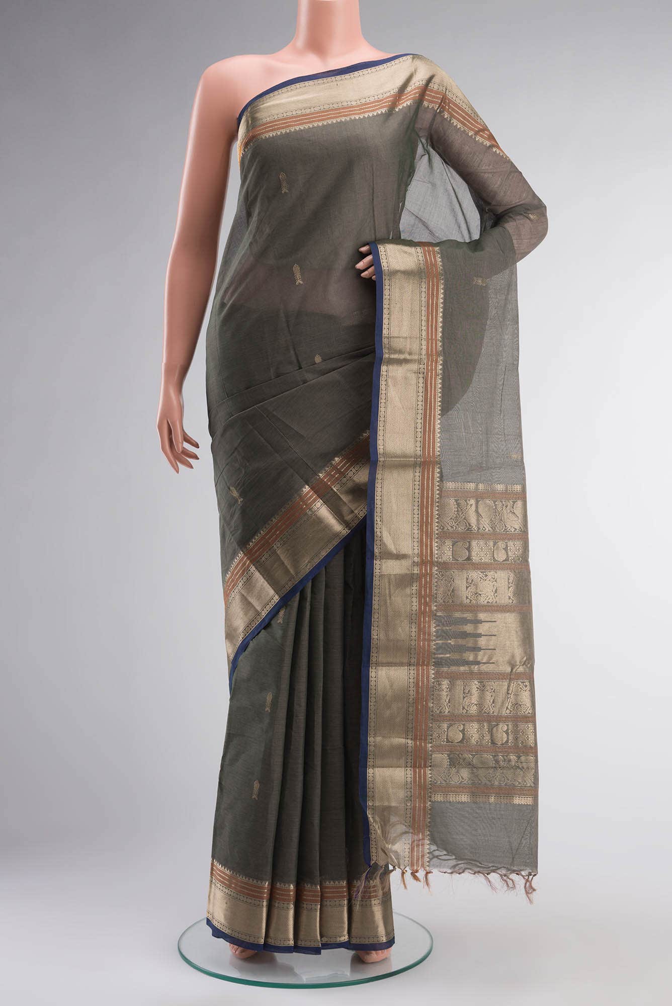 Green Kanchi Cotton Saree
