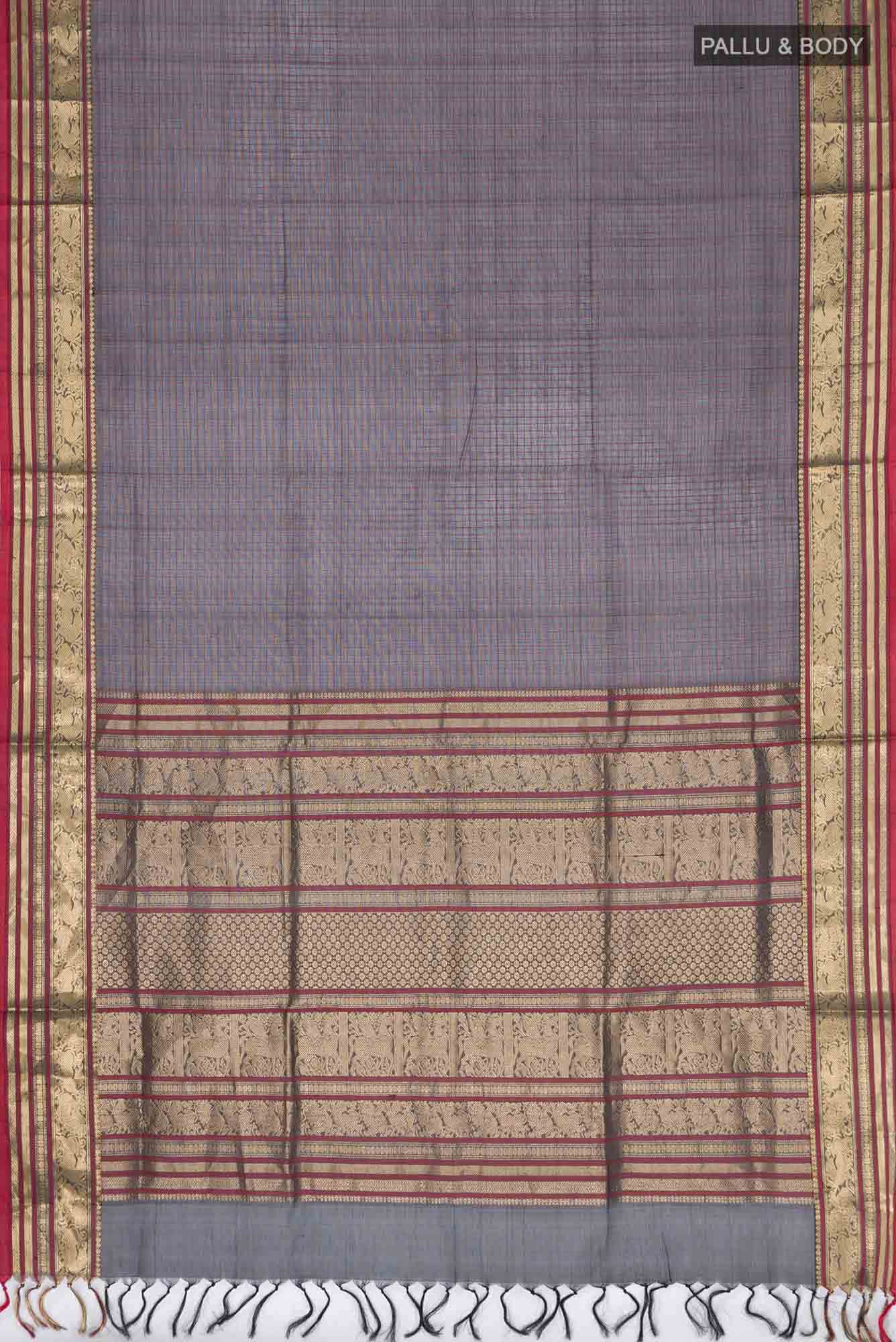 Black Silk Cotton Saree